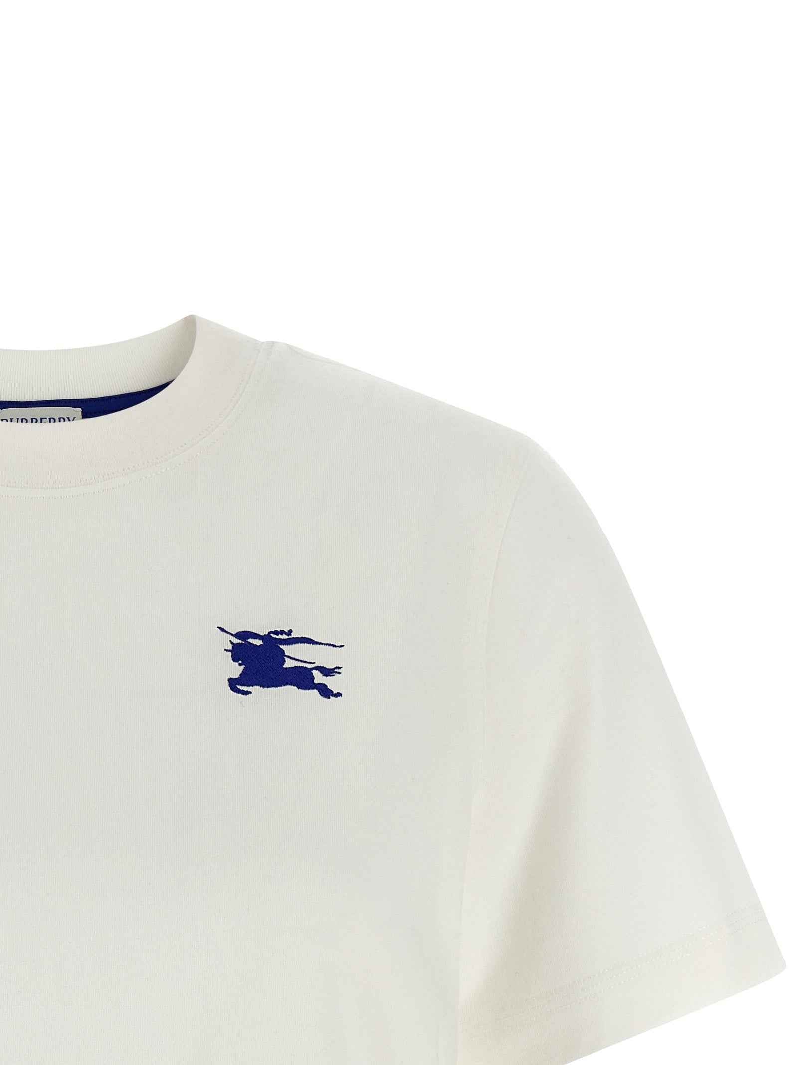 Burberry White Cotton T-Shirt
