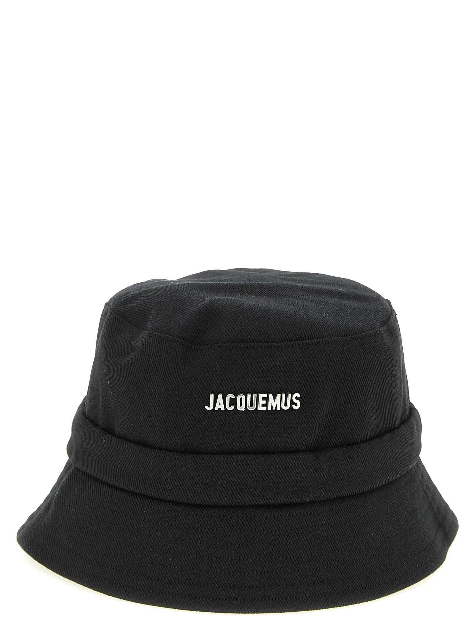 Jacquemus Black Cotton Bucket Hat
