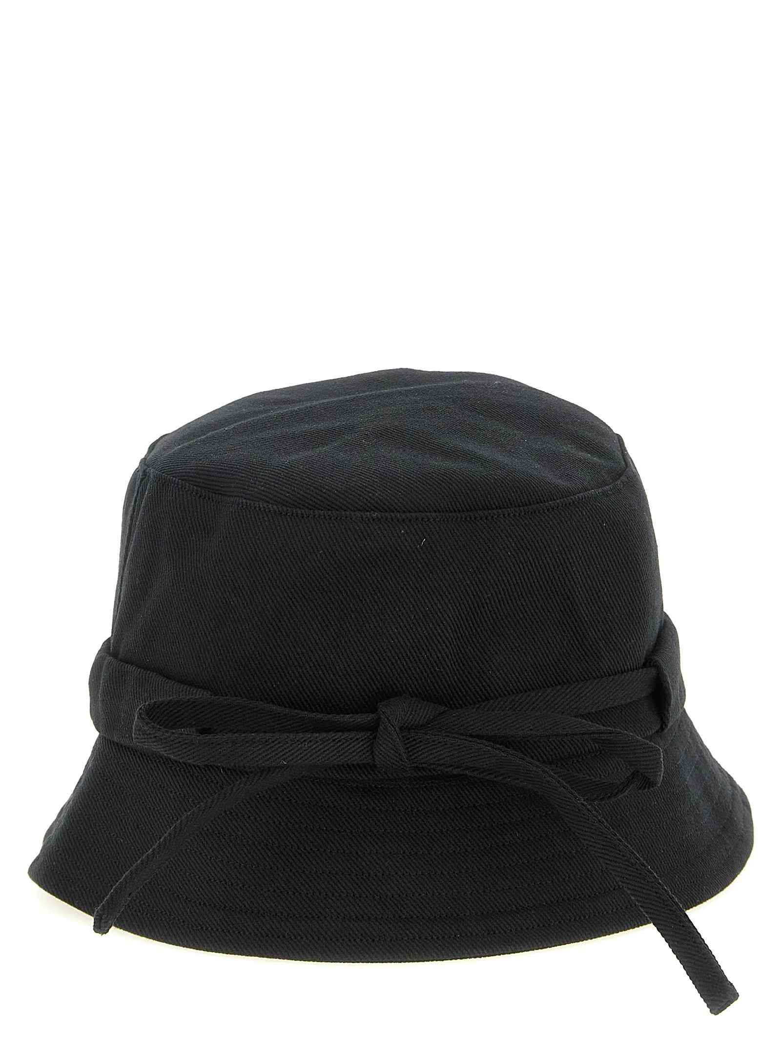 Jacquemus Black Cotton Bucket Hat