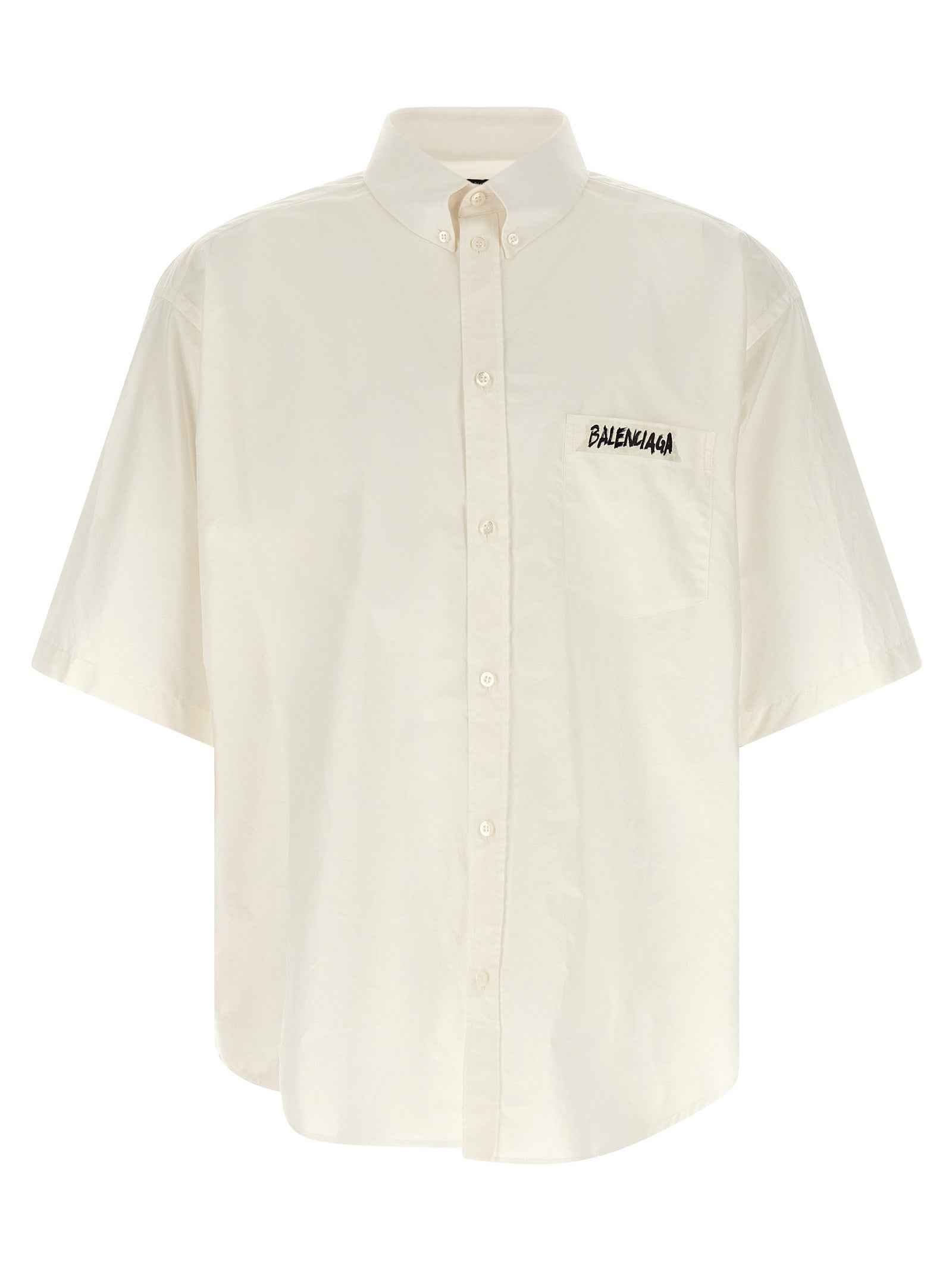 Balenciaga White Cotton Blouse