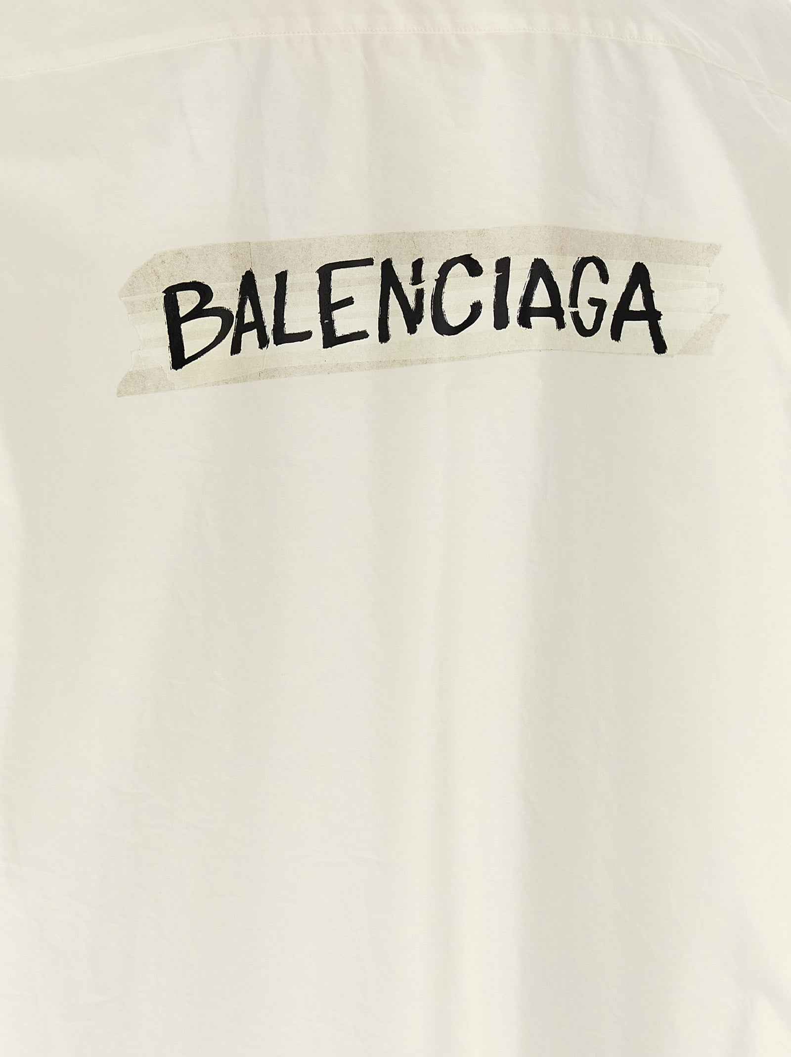 Balenciaga White Cotton Blouse