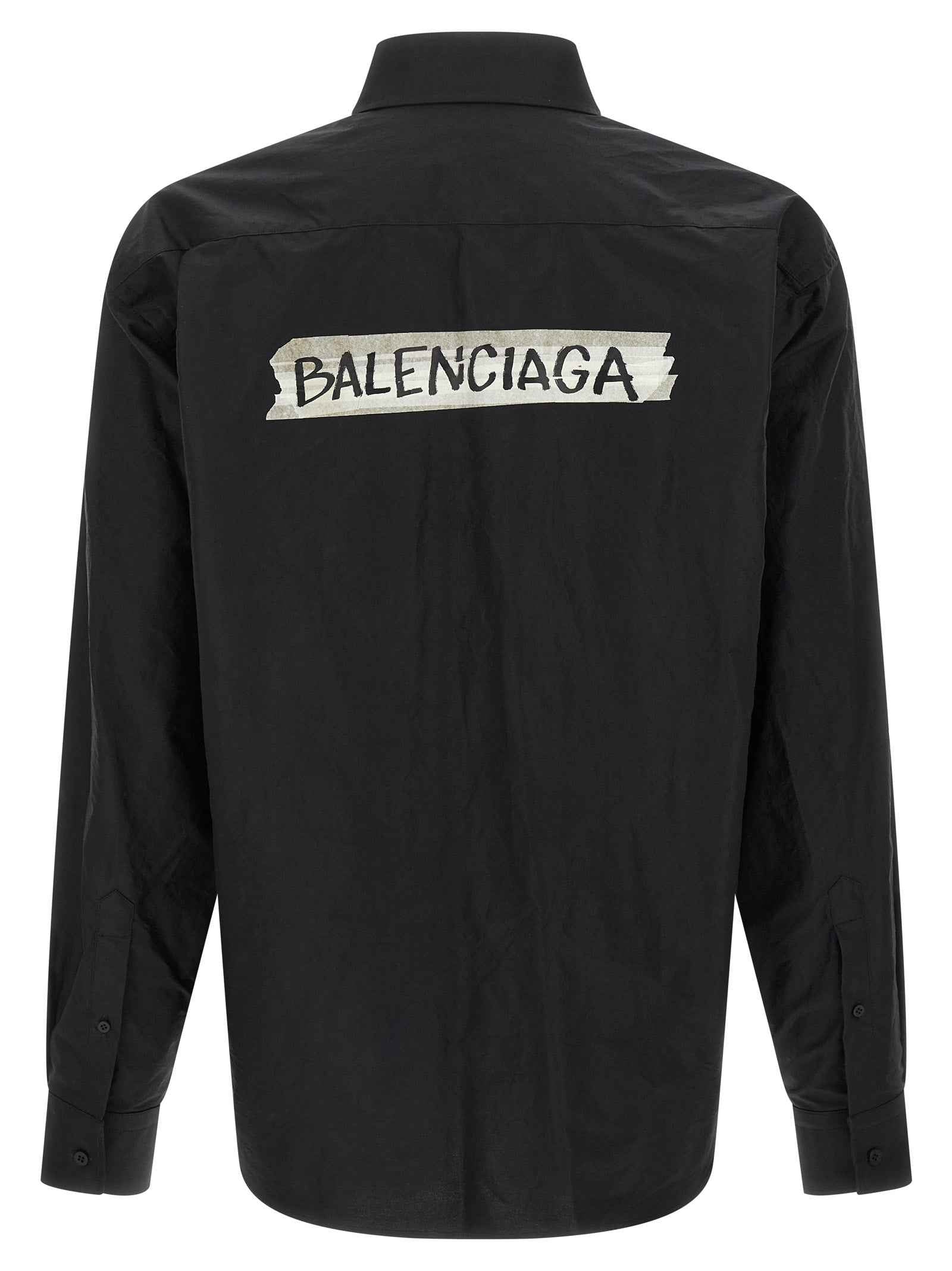 Balenciaga Black Cotton Blouse