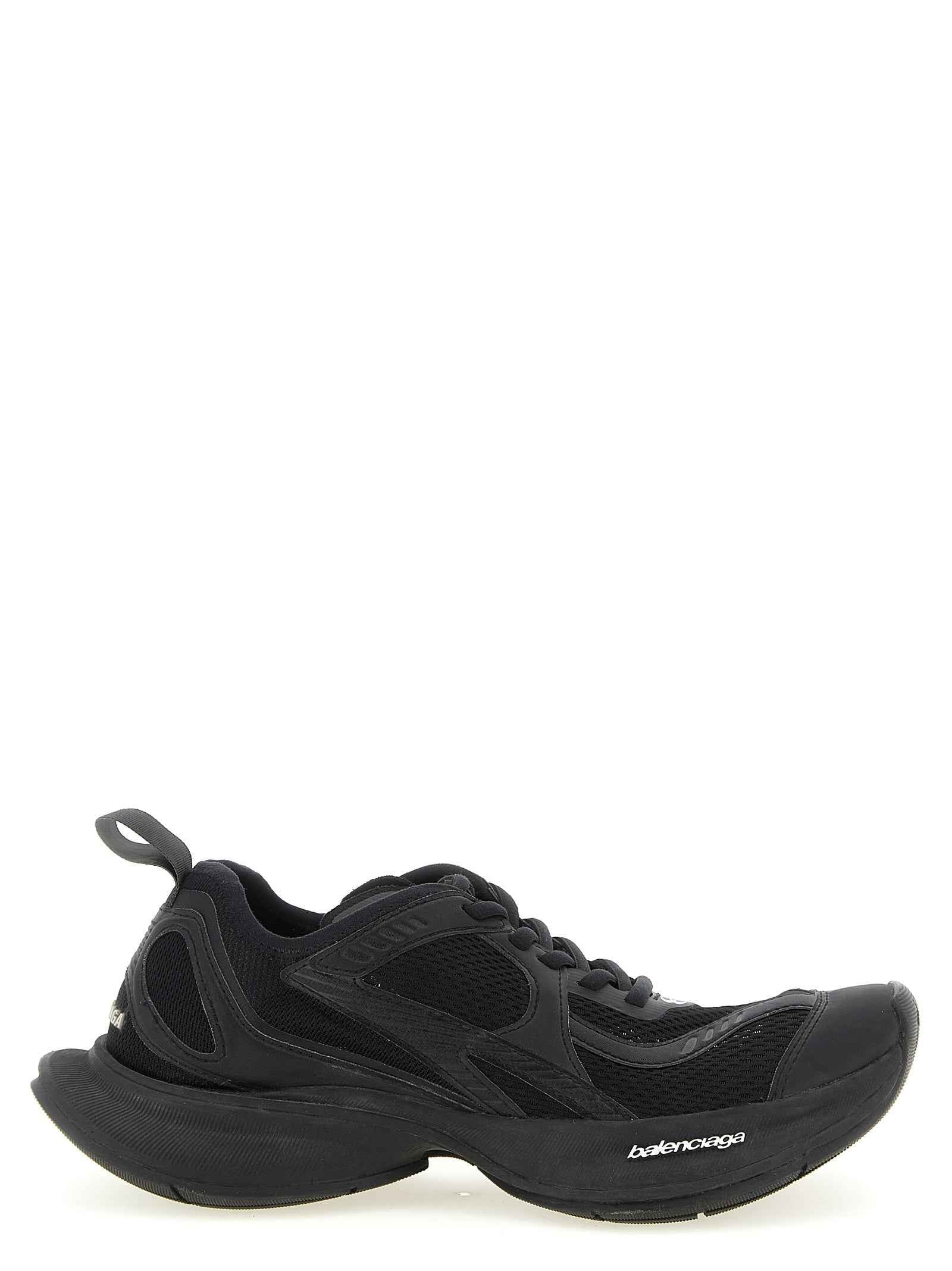 Balenciaga Black Polyester Athletic Sneakers