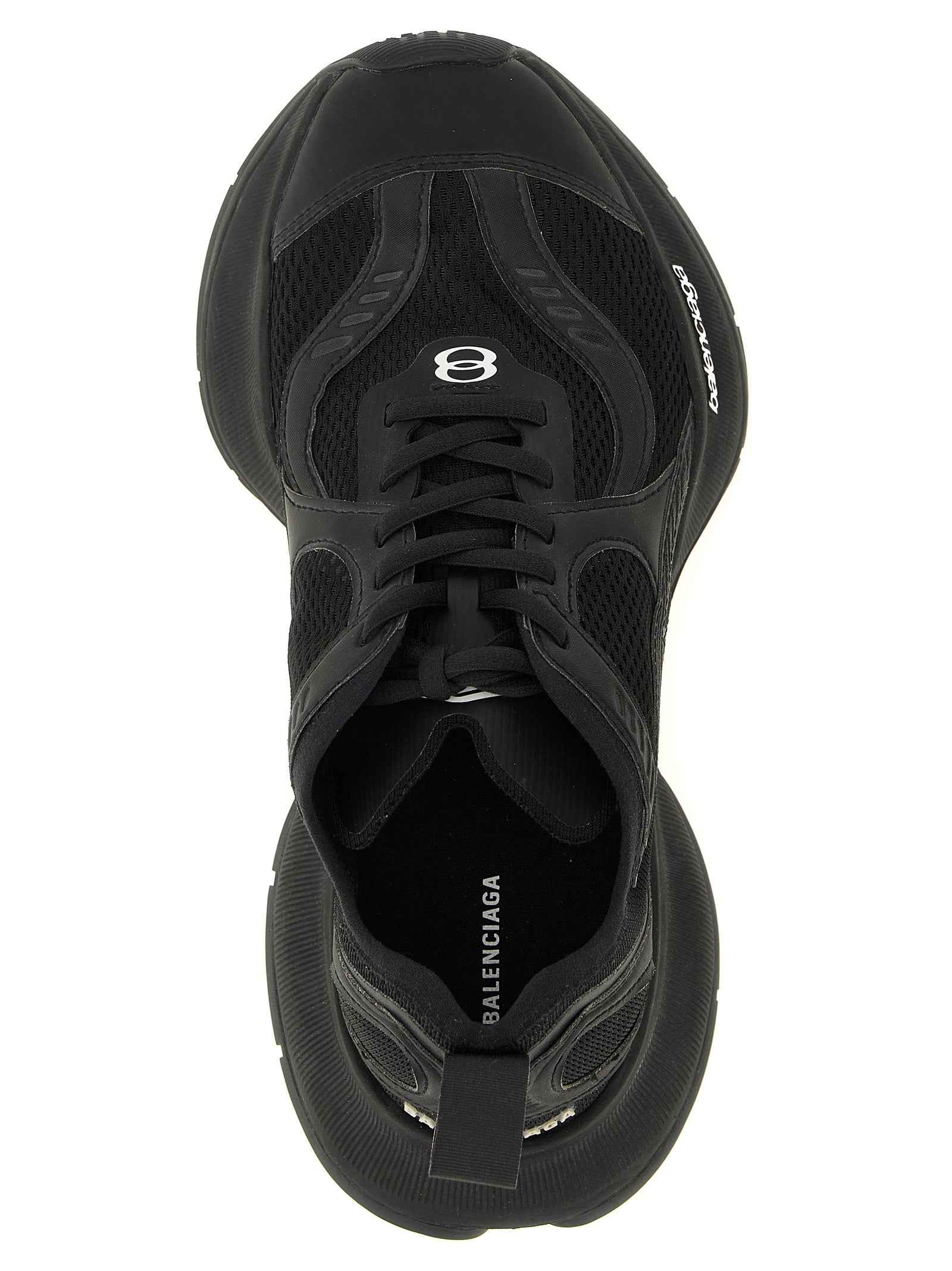Balenciaga Black Polyester Athletic Sneakers