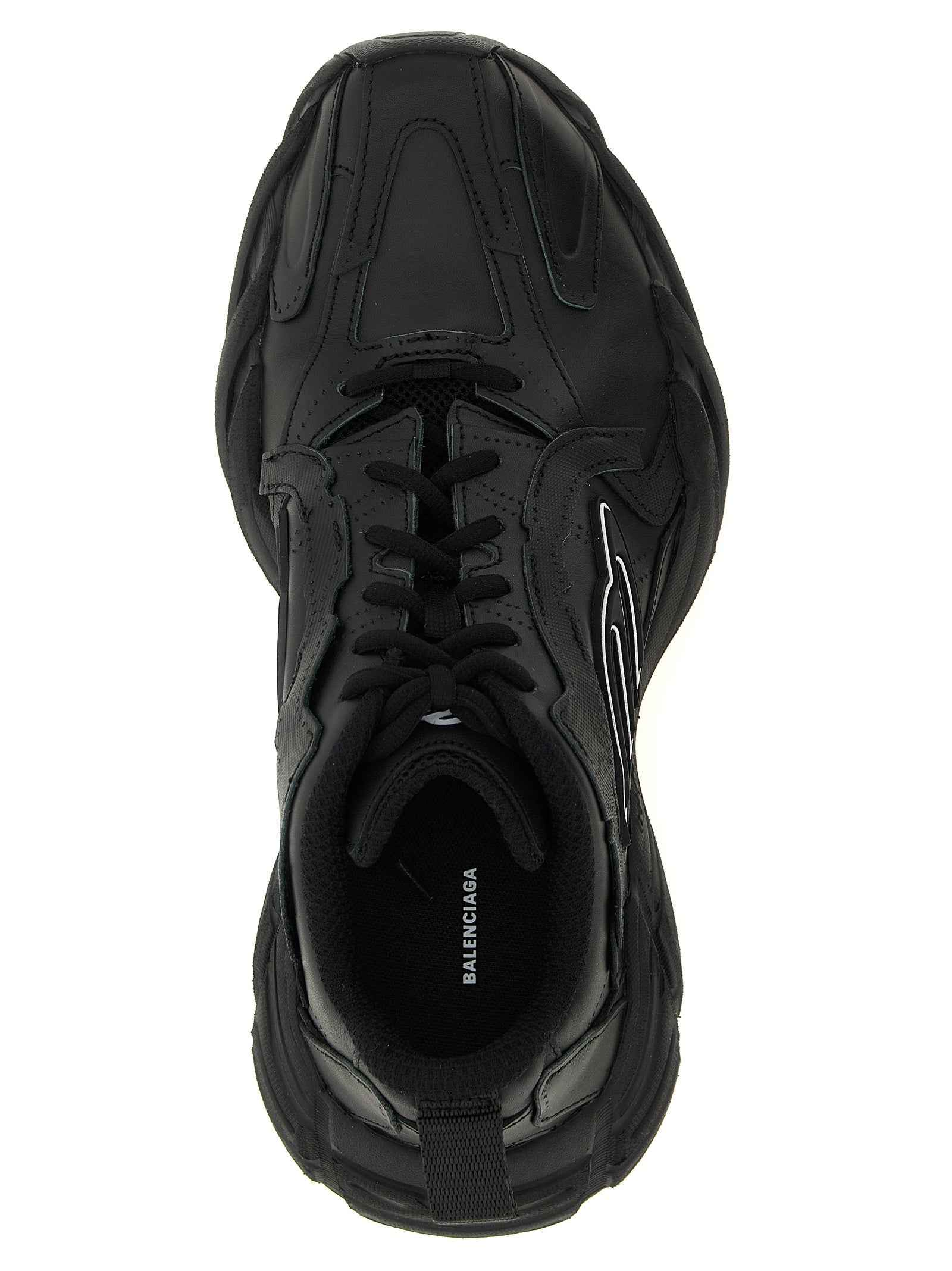 Balenciaga Black Calfskin Athletic Sneakers