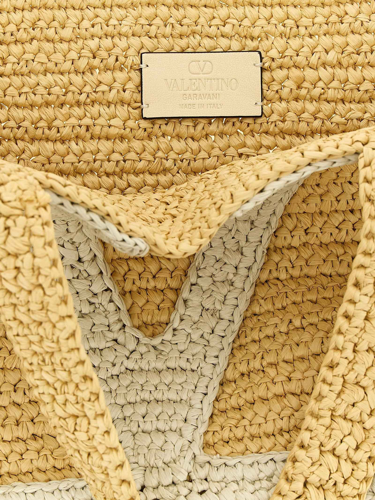Valentino Garavani White Viscose Tote Bag
