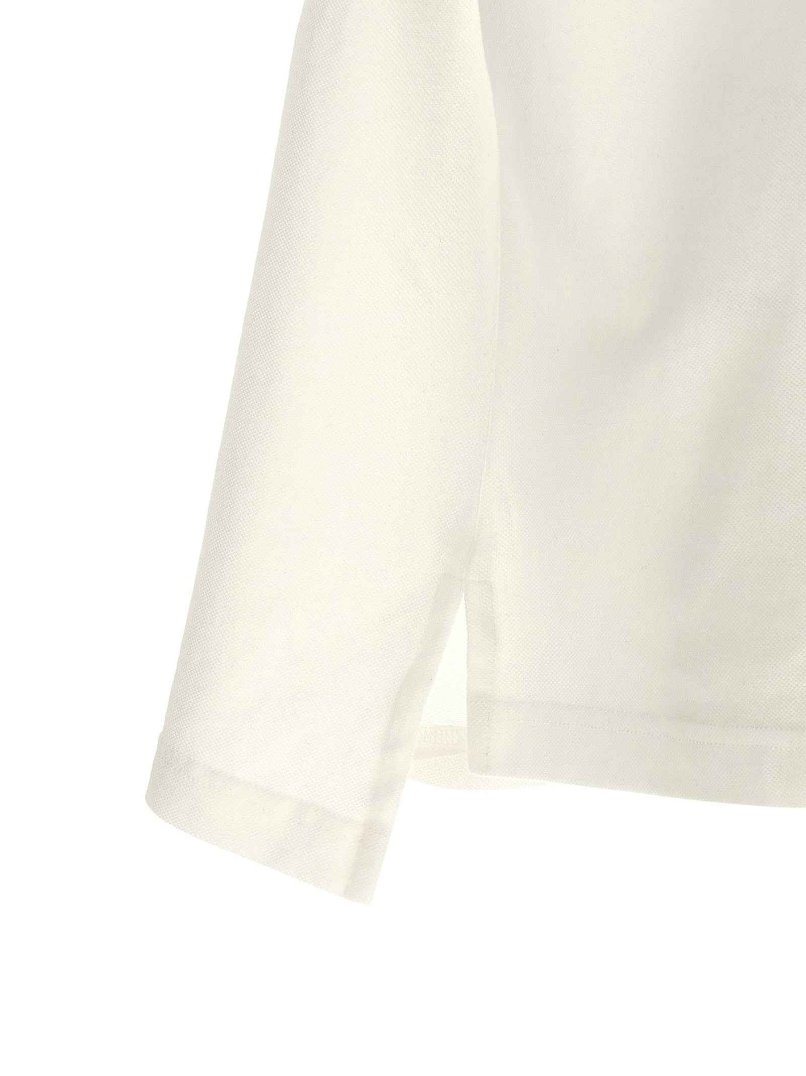 Balenciaga White Cotton Polo Shirt