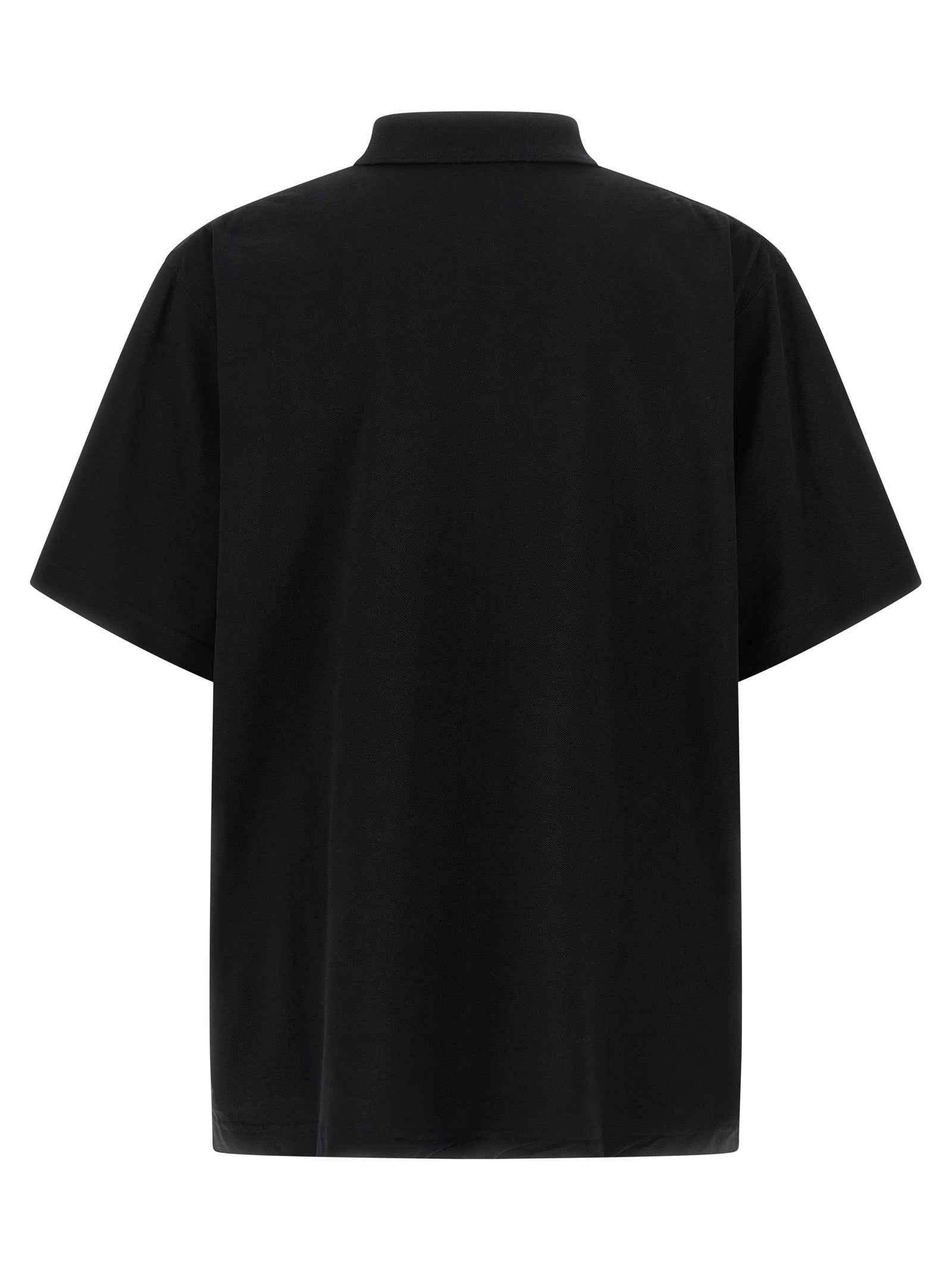 Balenciaga Black Cotton Polo Shirt
