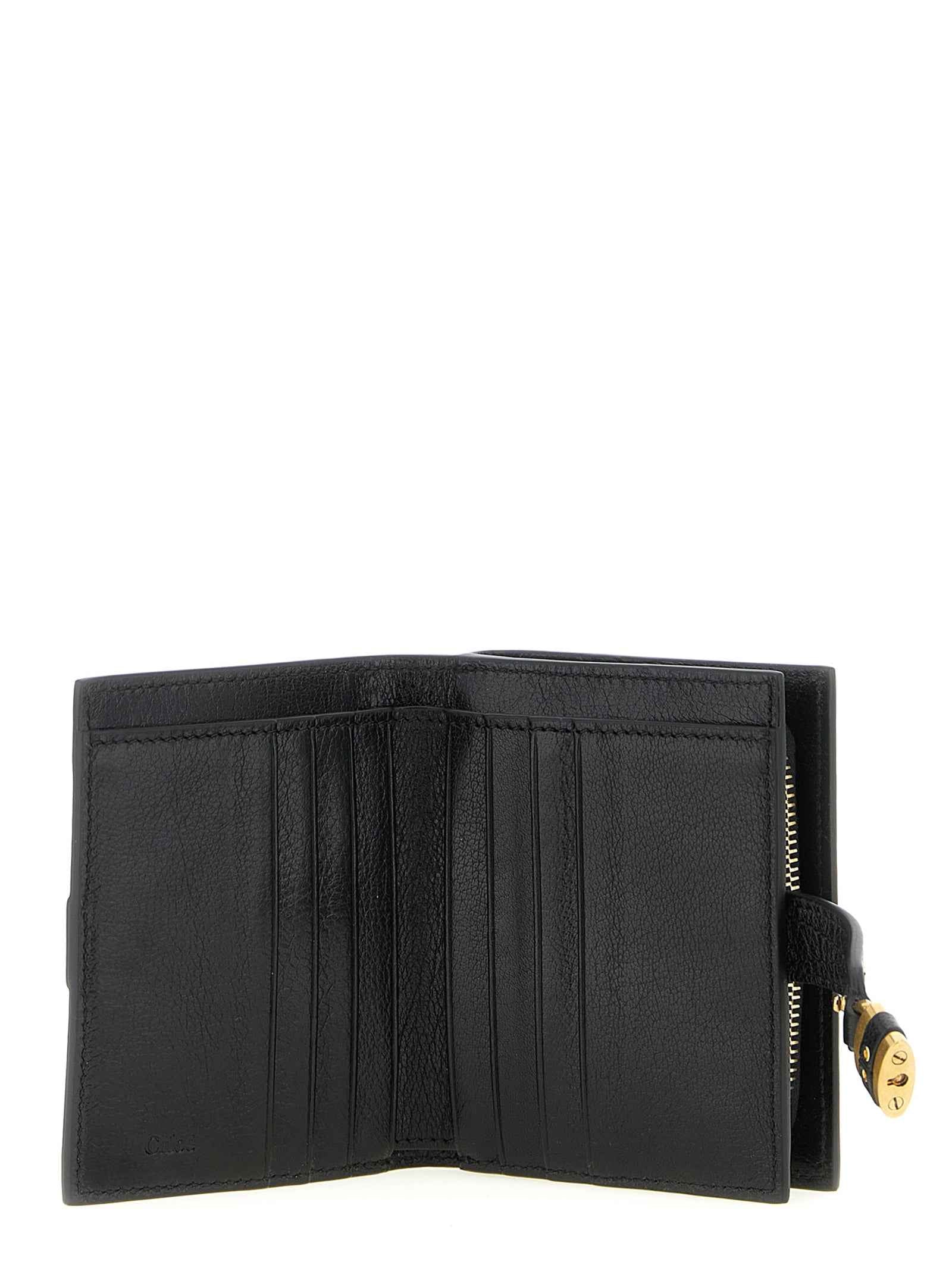 Chloé Black Buffalo Leather Cardholder
