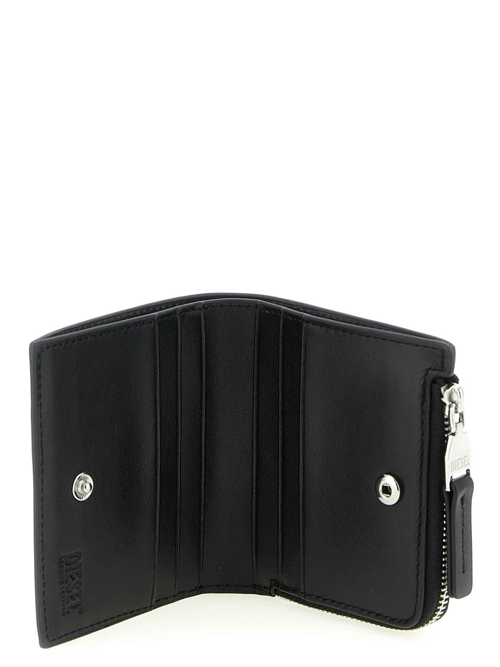 Diesel Black Leather Cardholder
