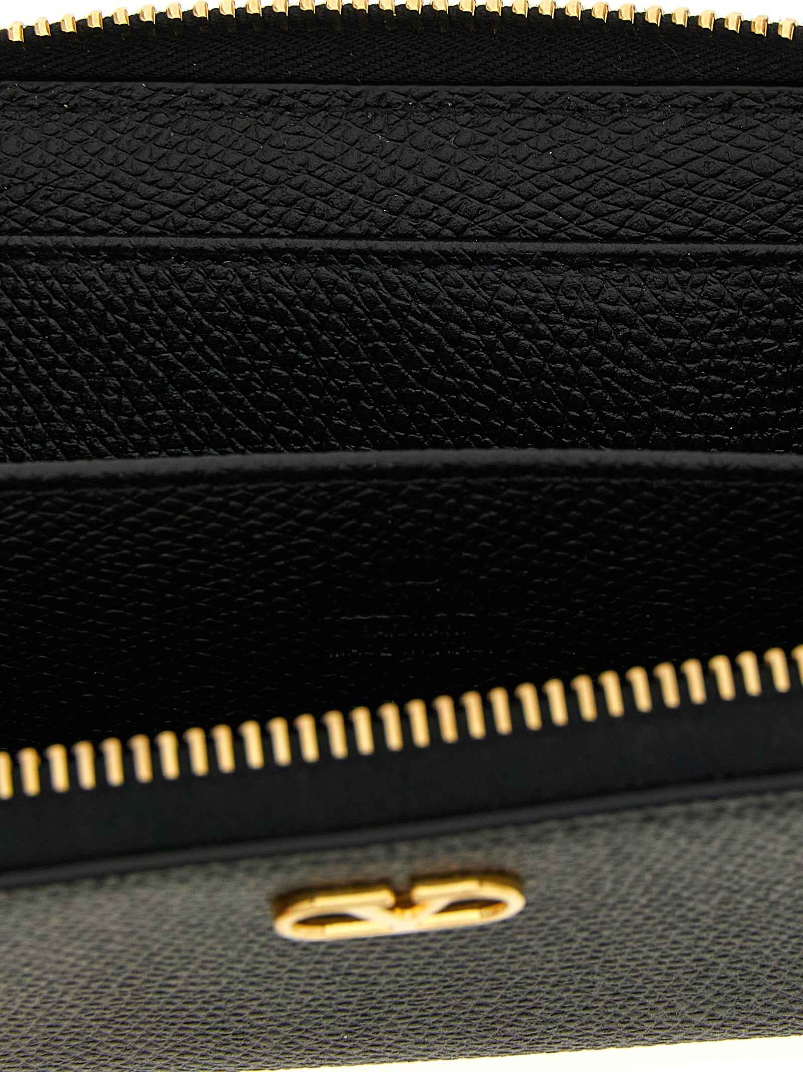 Valentino Garavani Black Calfskin Cardholder