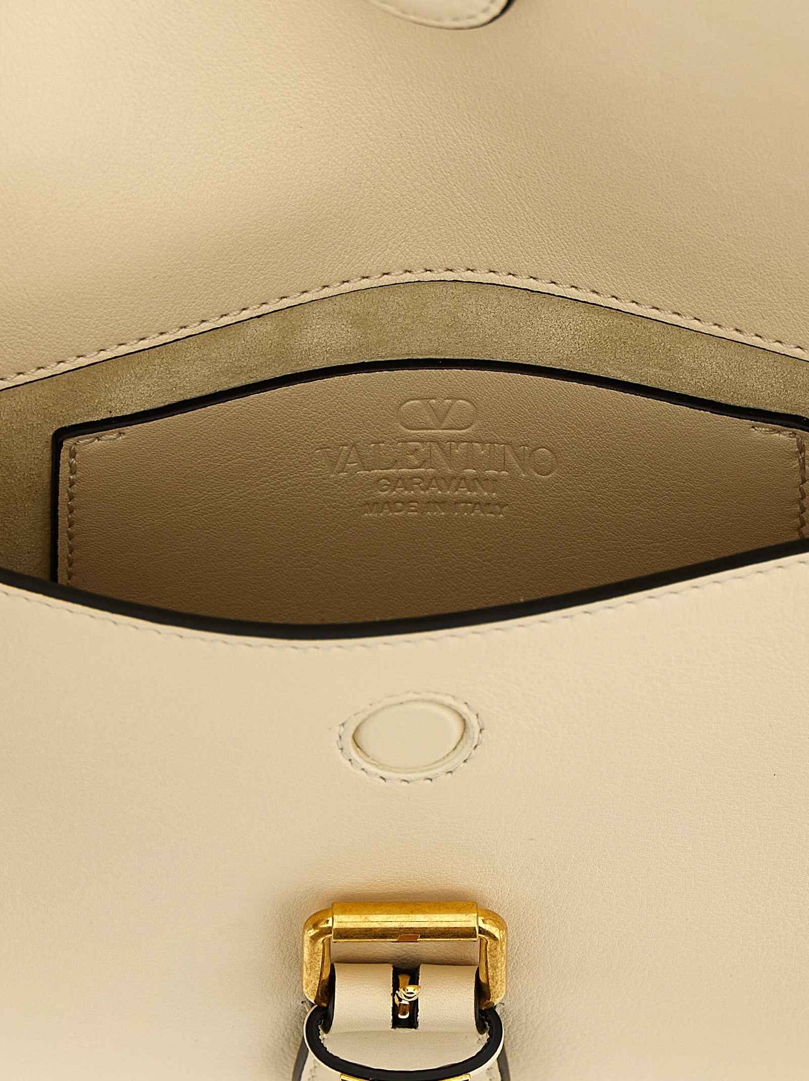 Valentino Garavani White Calfskin Shoulder Bag