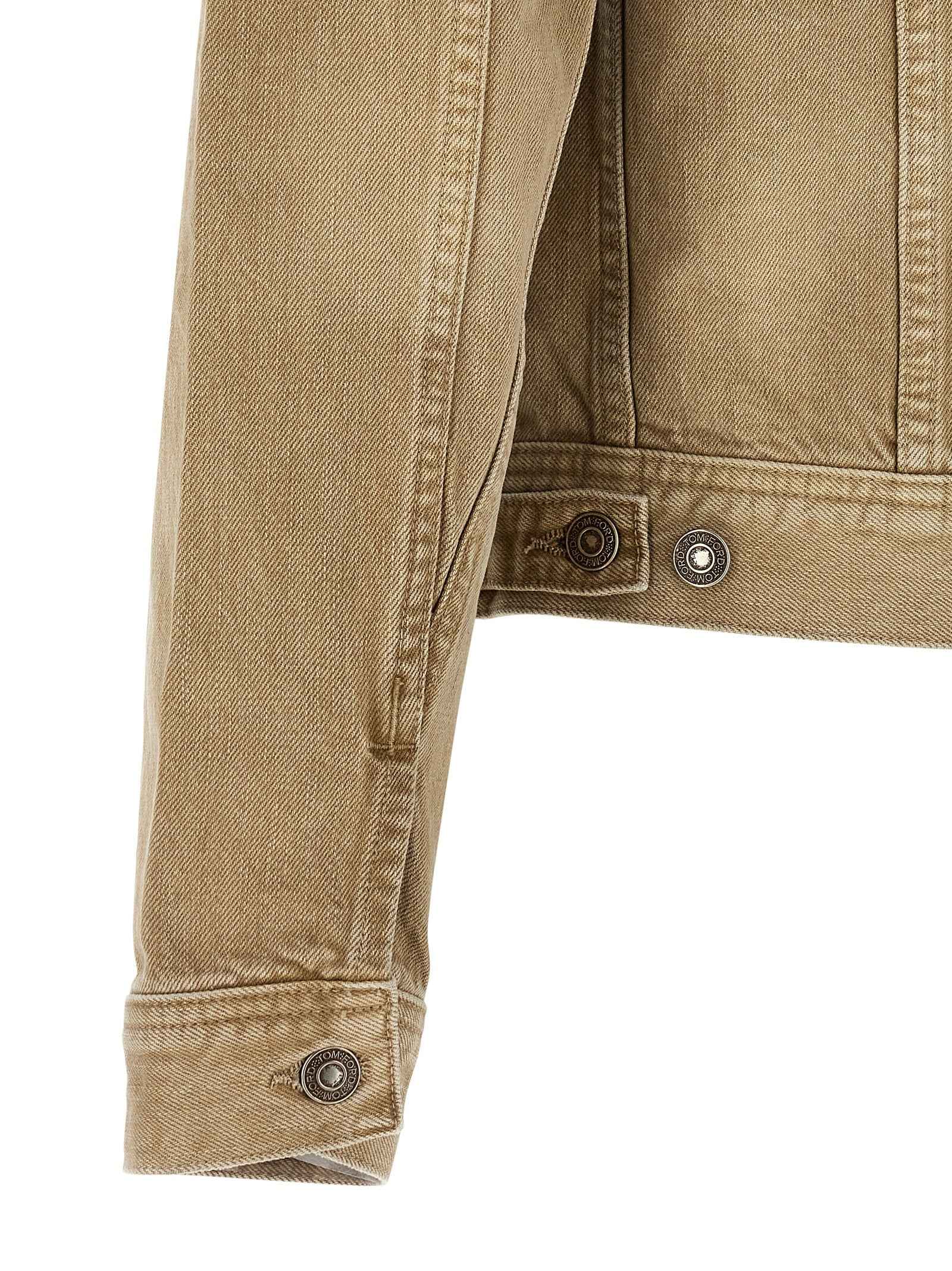 Tom Ford Beige Cotton Denim Jacket