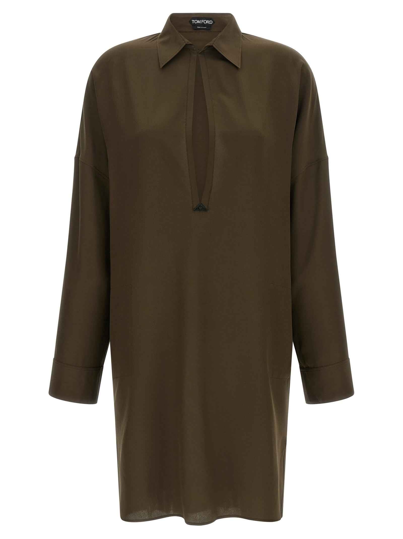 Tom Ford Bicolor Silk Midi Dress