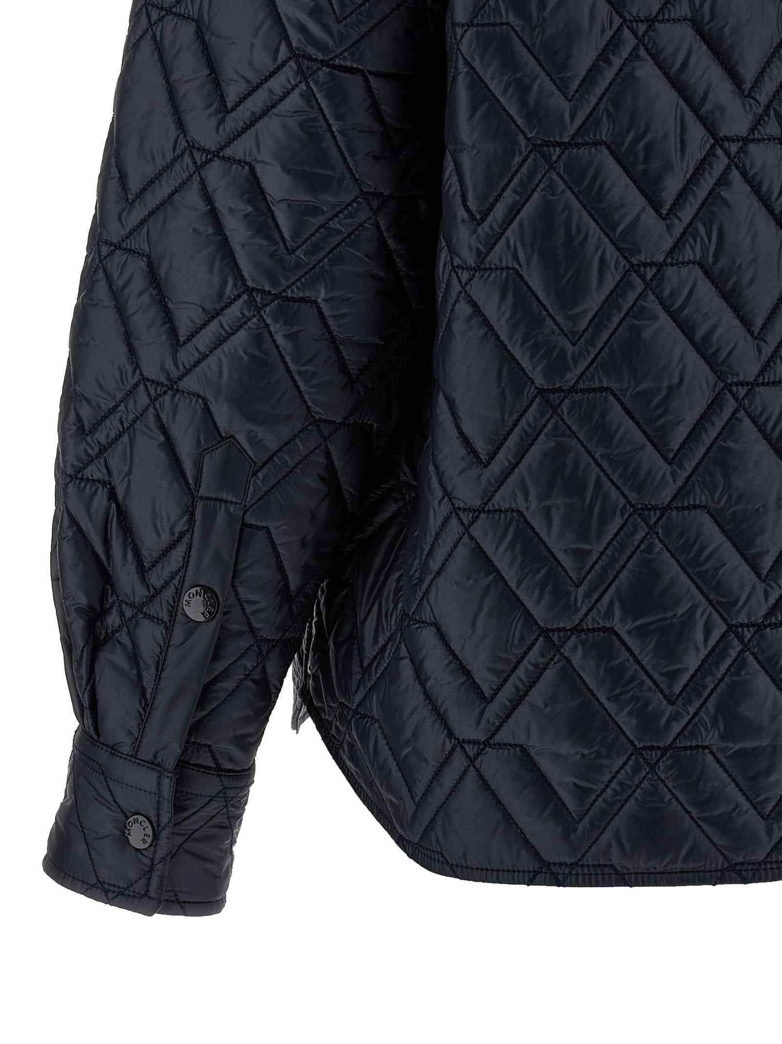 Moncler Blue Polyamide Shell Jacket