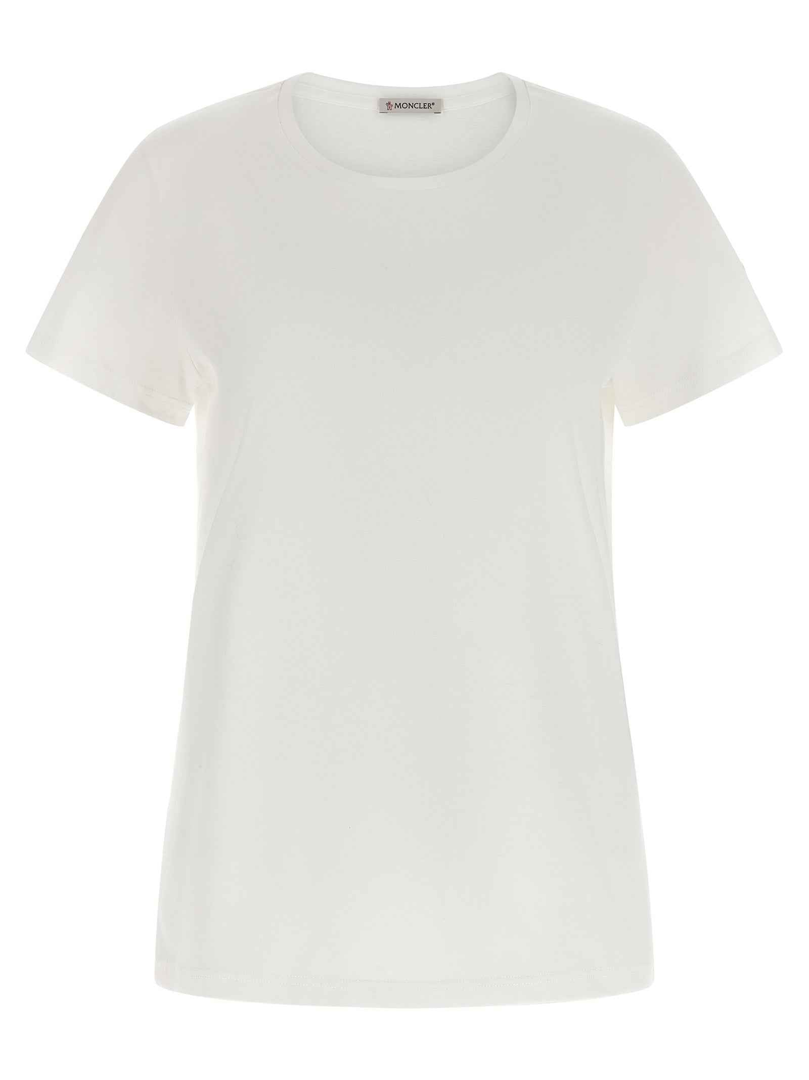 Moncler White Cotton T-Shirt