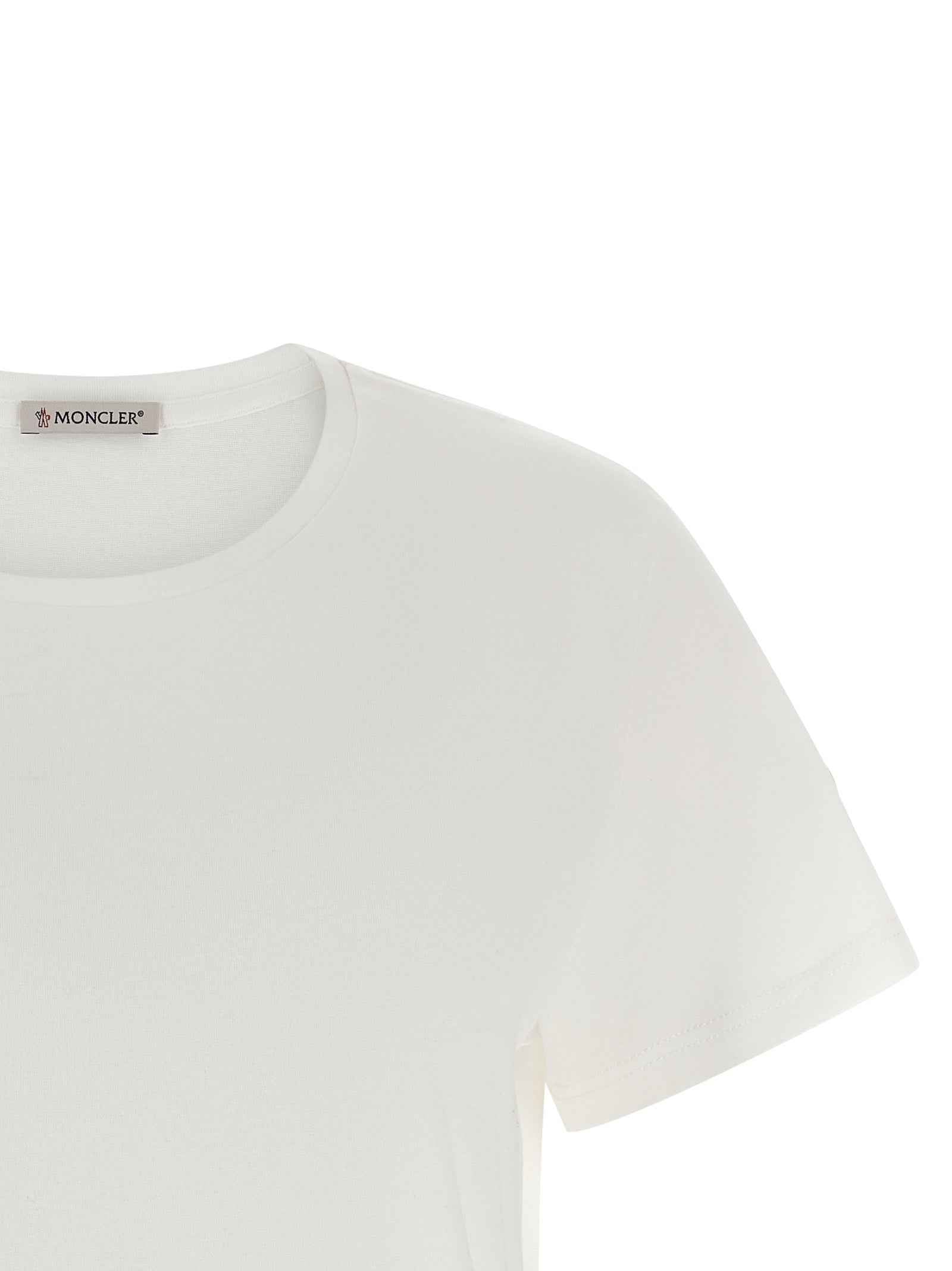 Moncler White Cotton T-Shirt