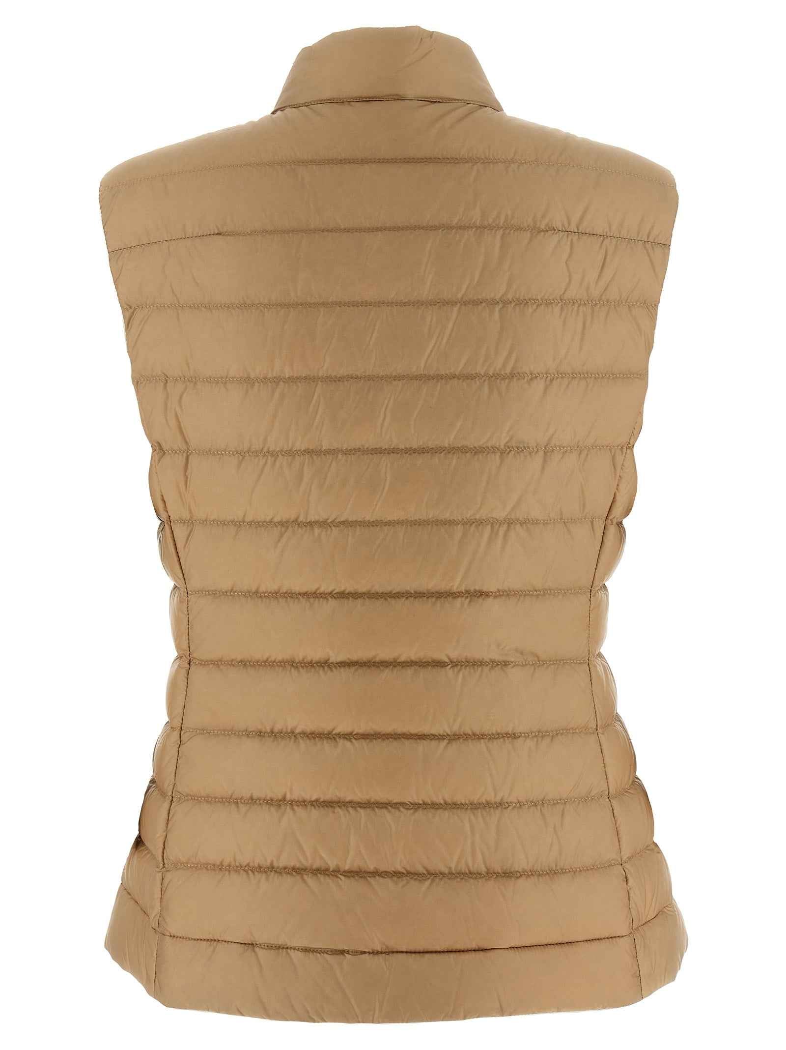 Moncler Beige Polyamide Sleeveless Jacket