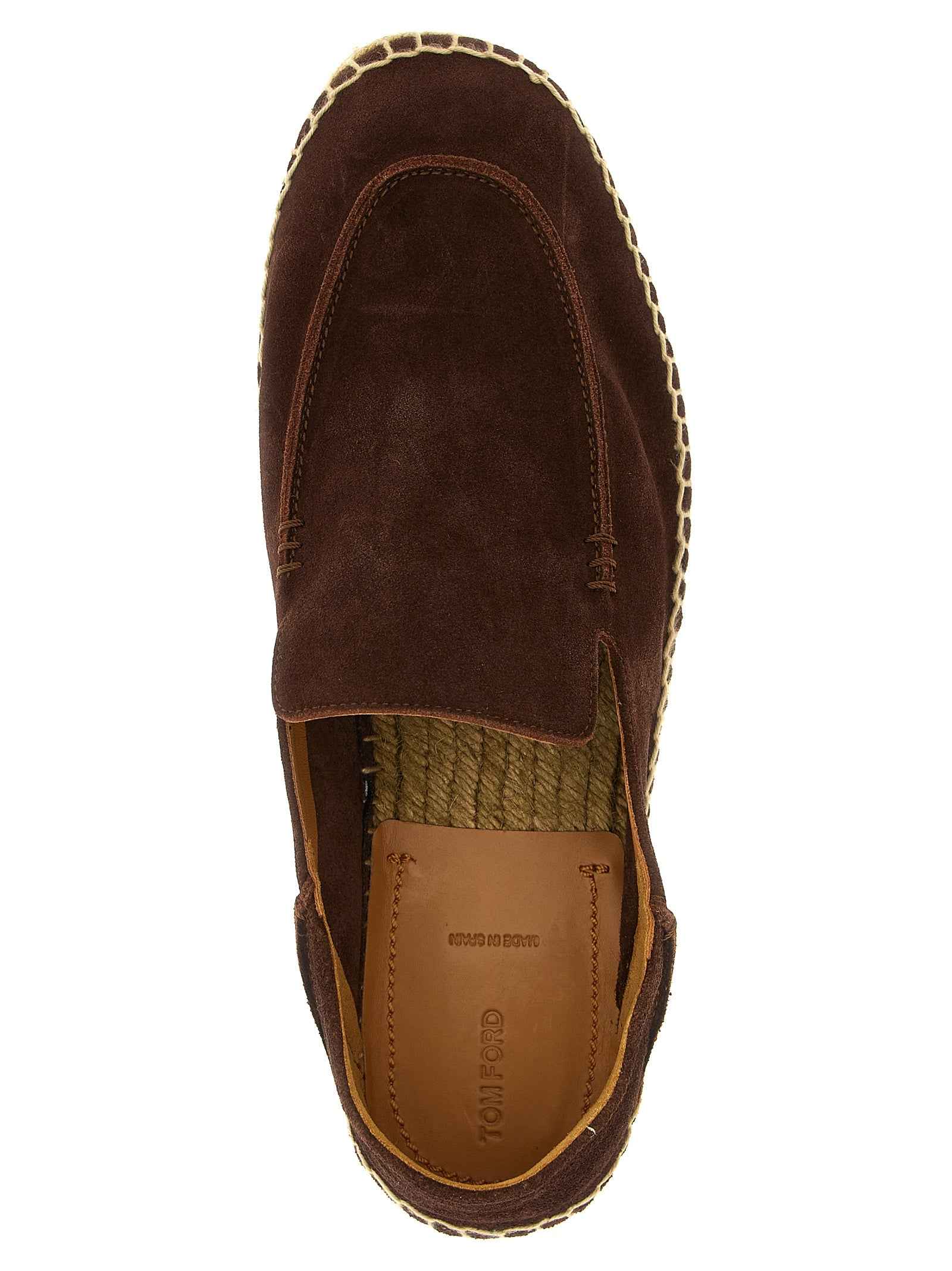 Tom Ford Brown Calfskin Espadrilles