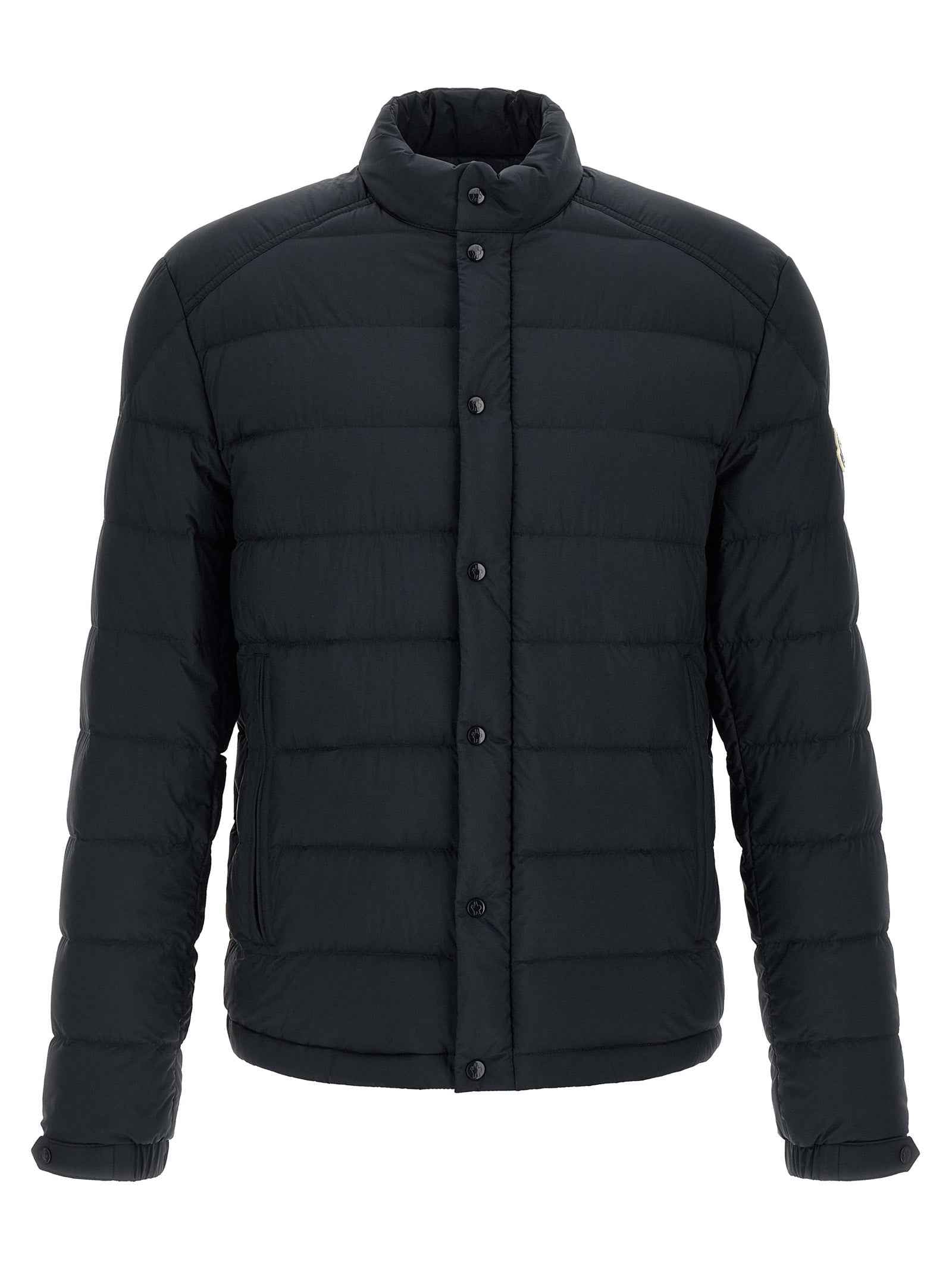 Moncler Blue Polyamide Full-Length Jacket