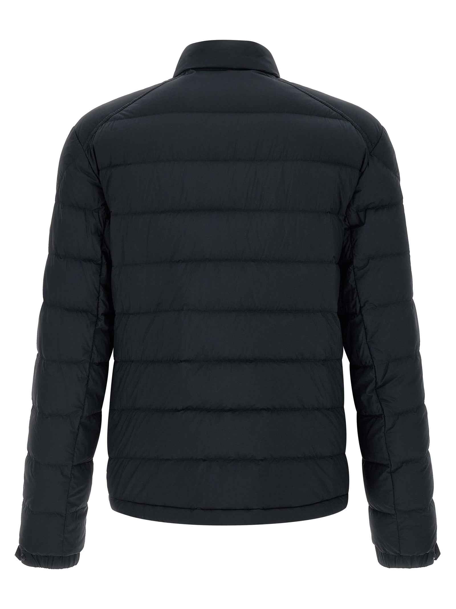 Moncler Blue Polyamide Full-Length Jacket