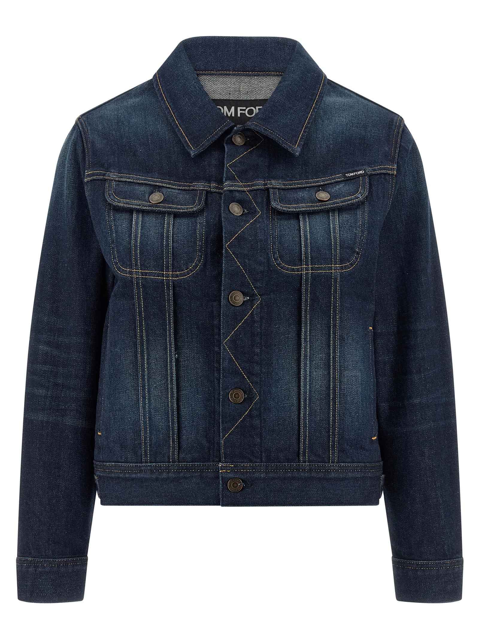 Tom Ford Blue Cotton Denim Jacket