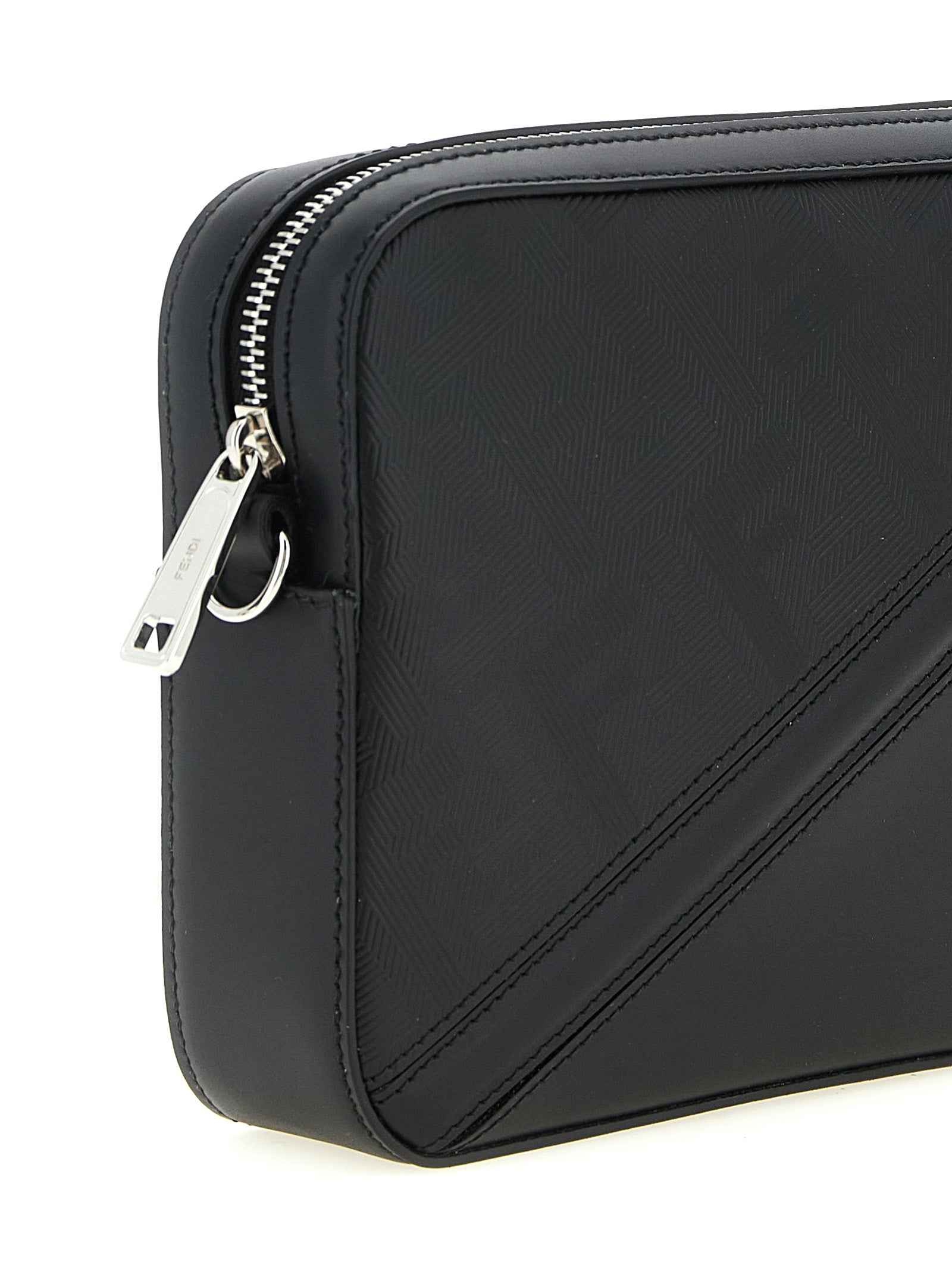 Fendi Black Viscose Shoulder Bag