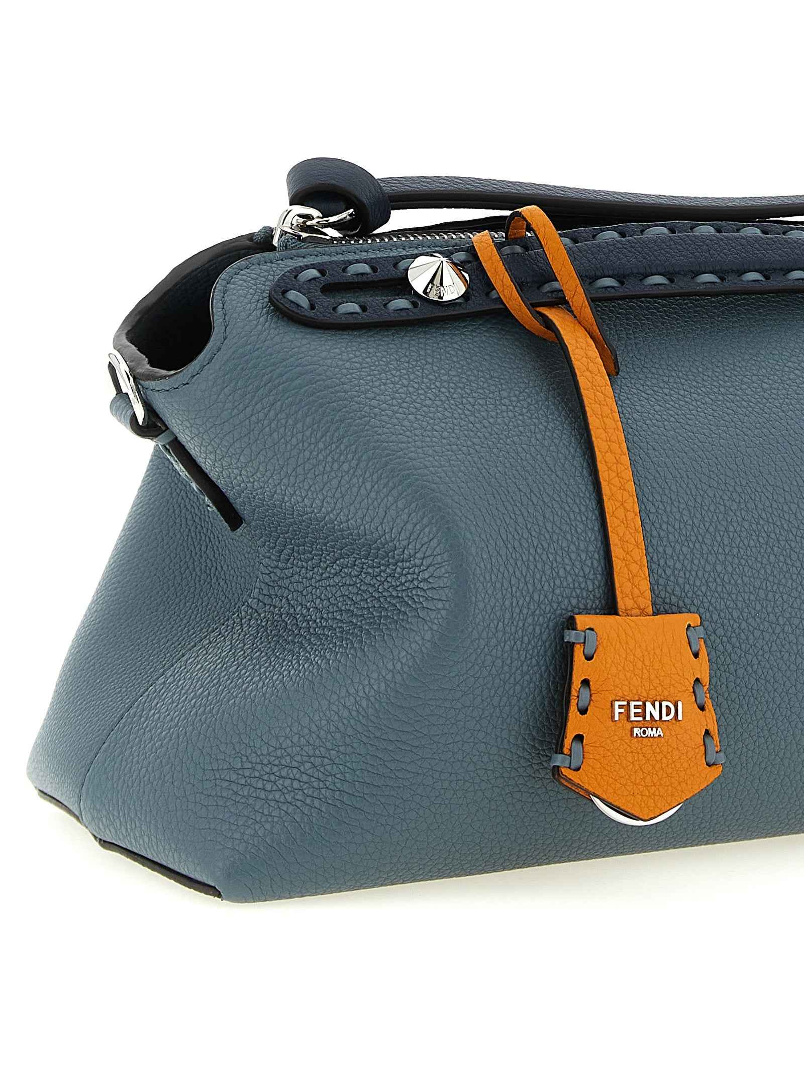 Fendi Blue Calfskin Handbag