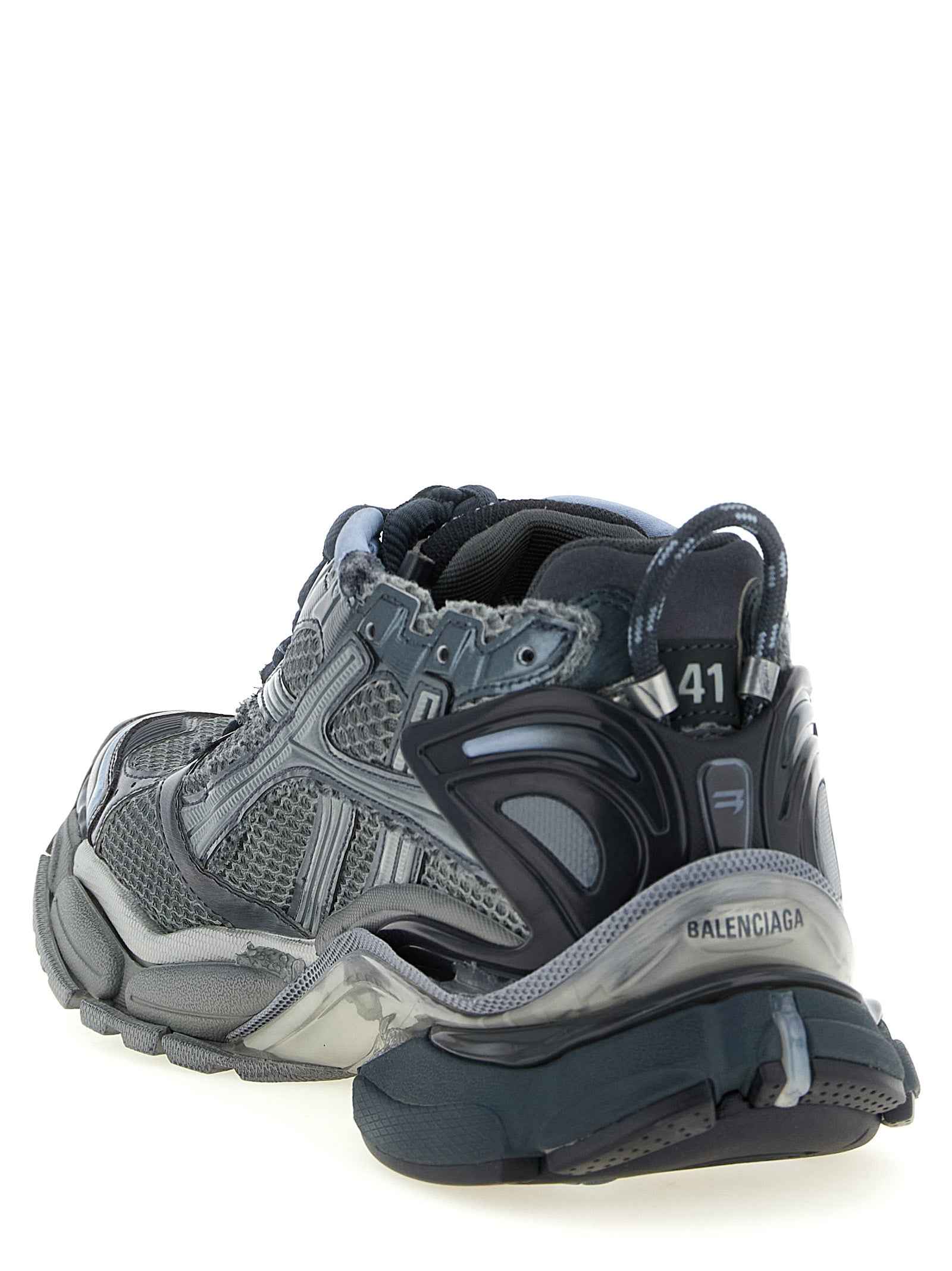 Balenciaga Gray Polyethylene Athletic Sneakers