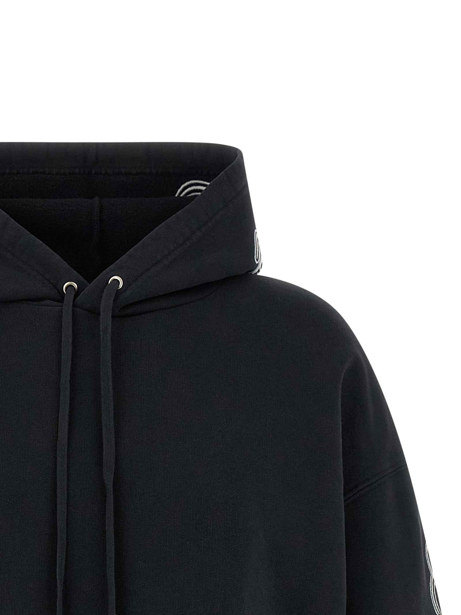 Balenciaga Black Cotton Hoodie