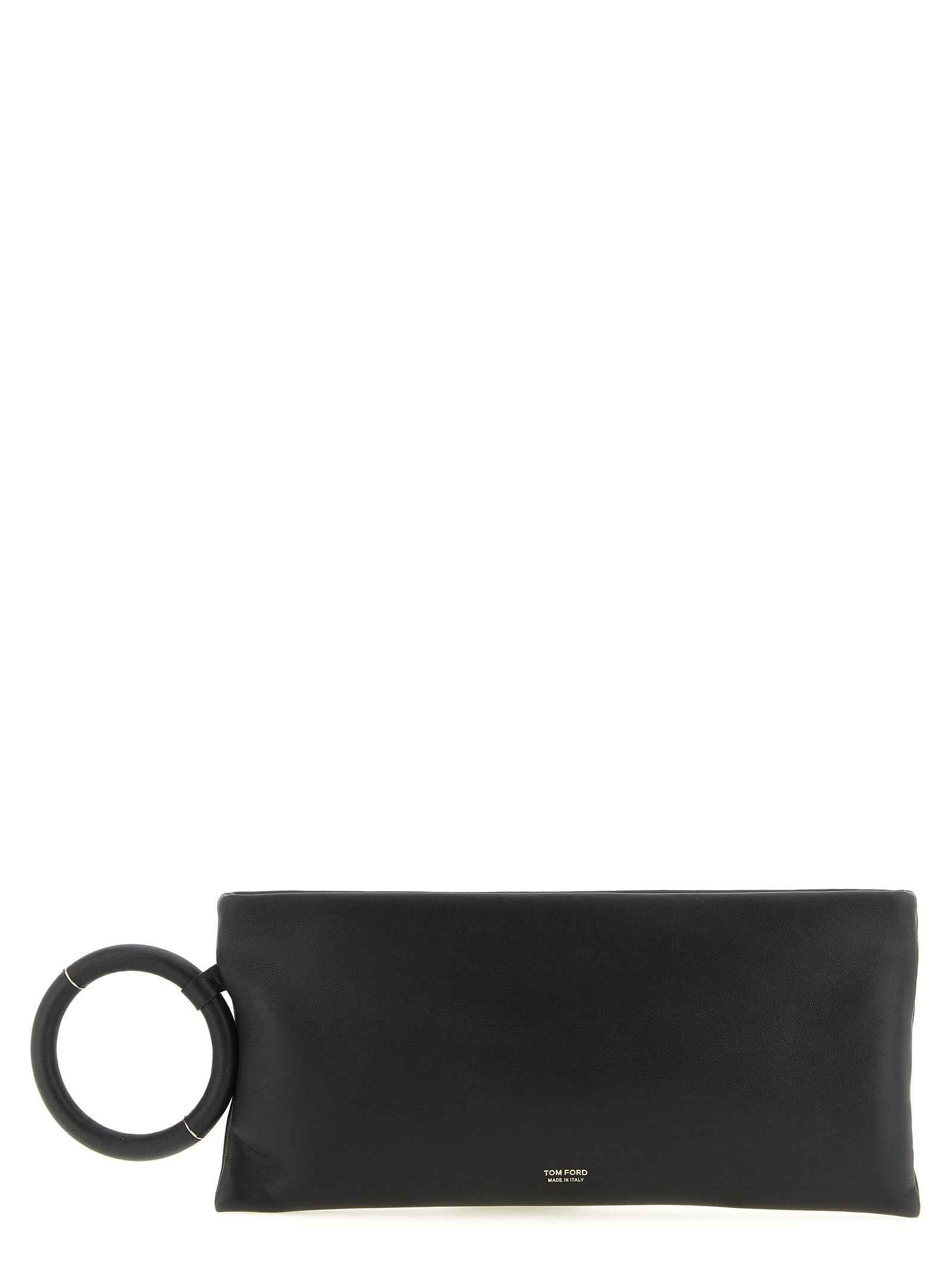 Tom Ford Black Lambskin Clutch Bag