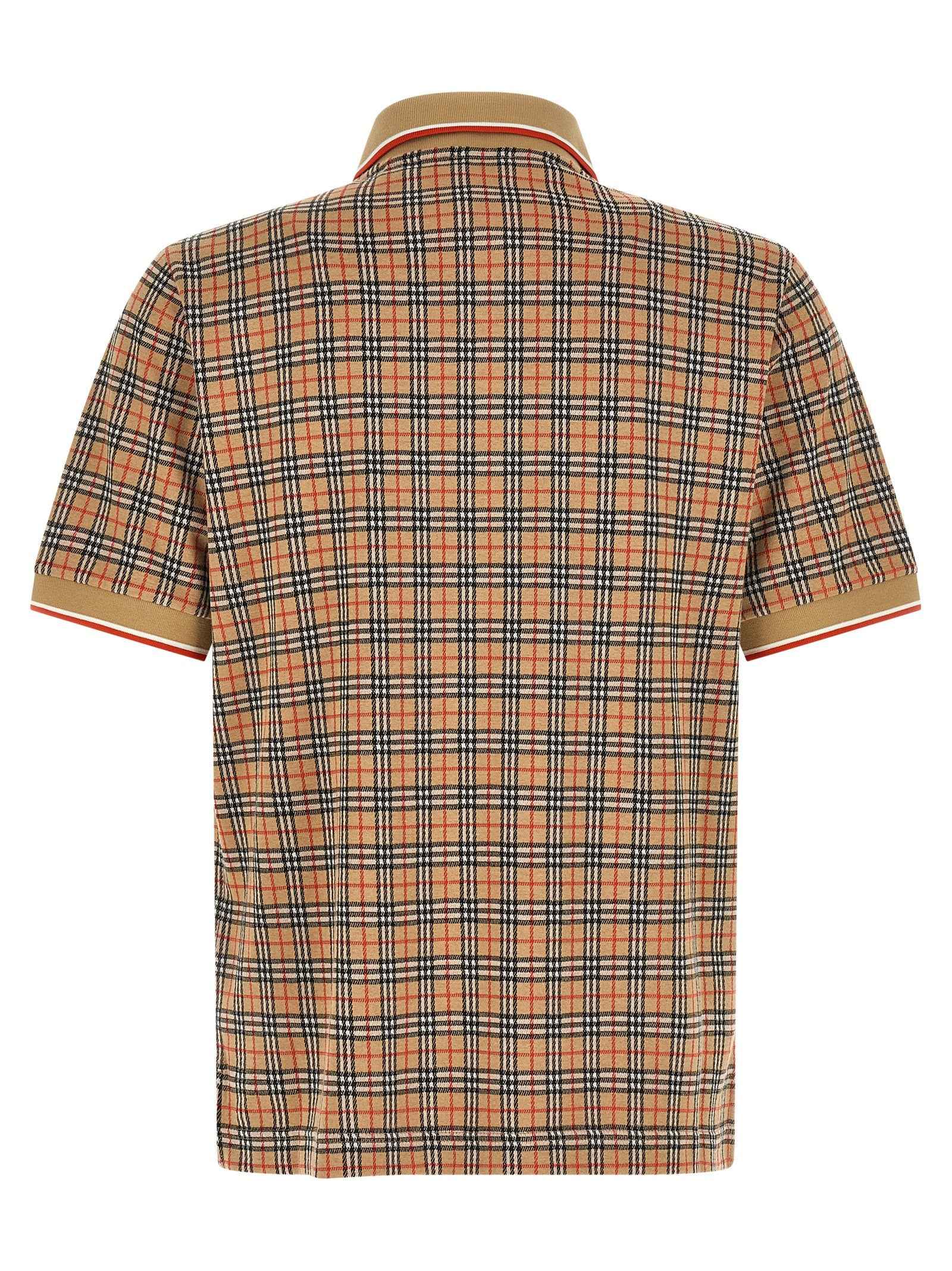Burberry Beige Viscose Polo Shirt