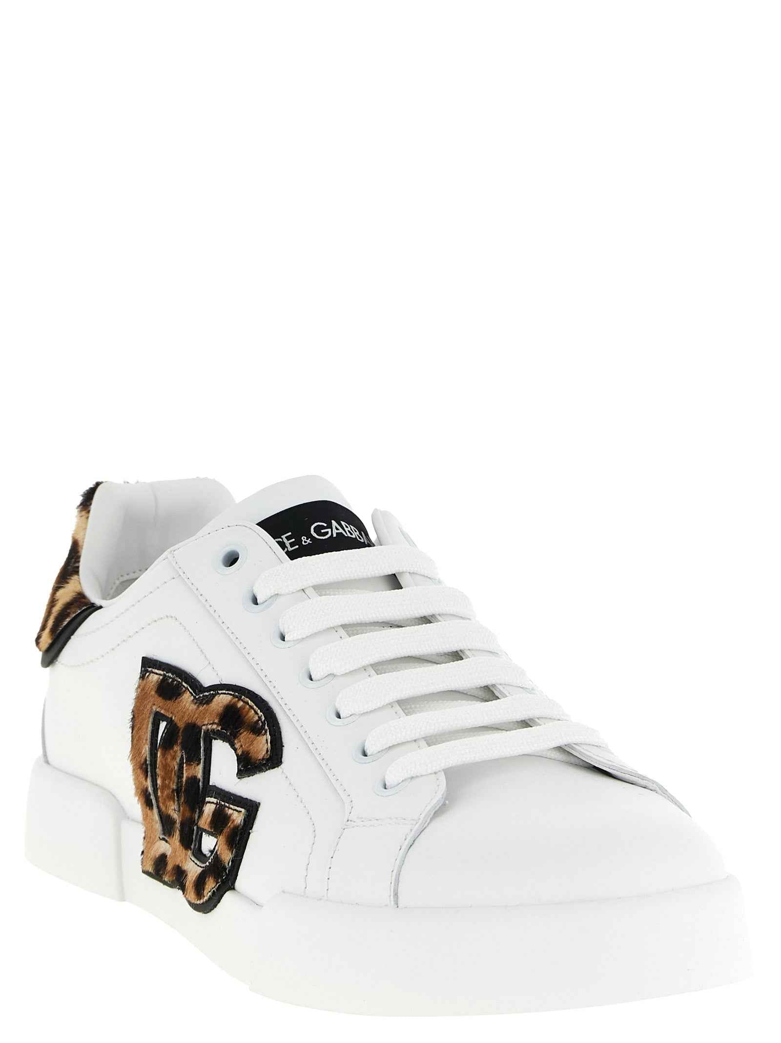 Dolce & Gabbana Brown Calfskin Low Top Sneakers