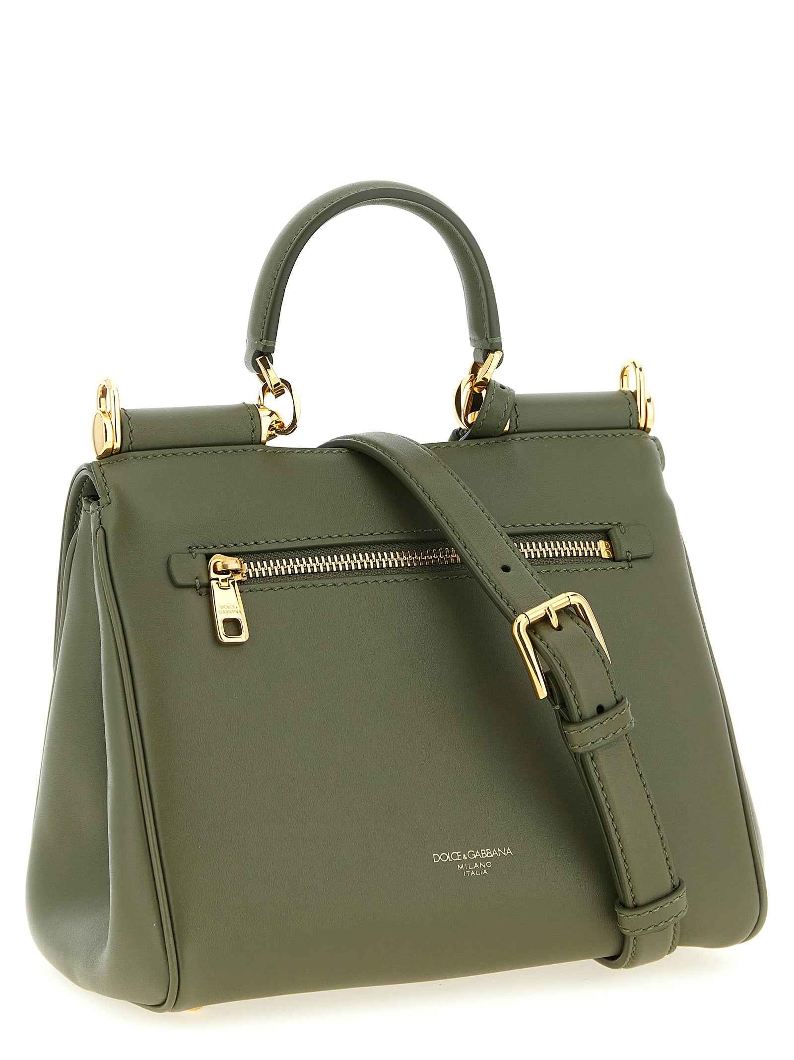 Dolce & Gabbana Bicolor Calfskin Handbag