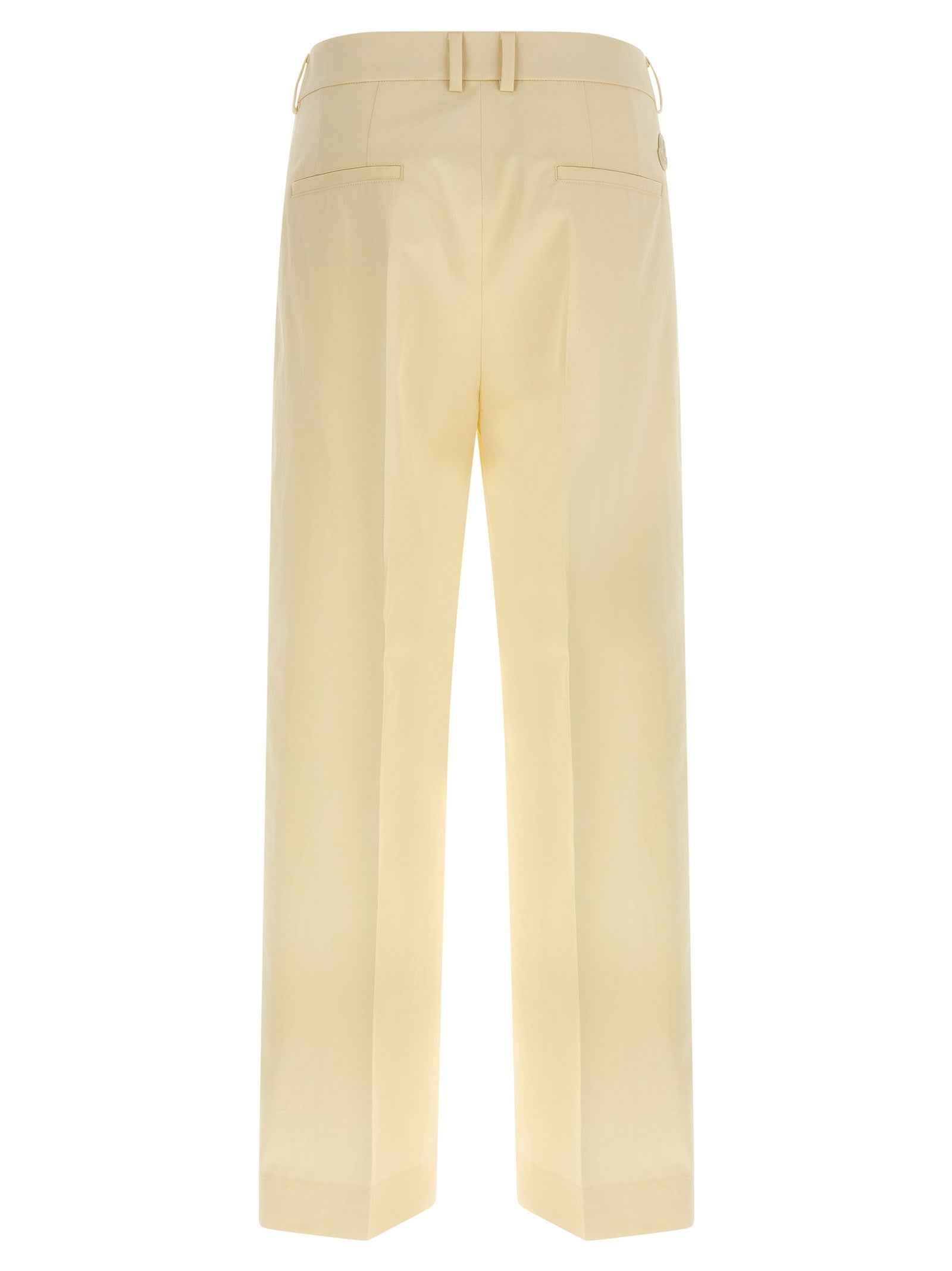 Moncler Beige Cotton Dress Pants