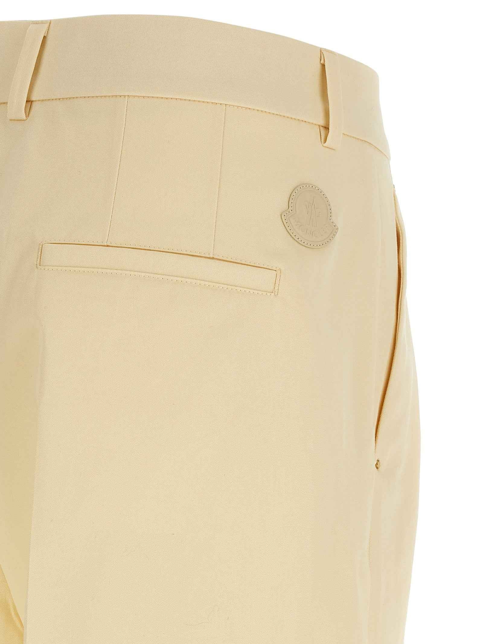 Moncler Beige Cotton Dress Pants