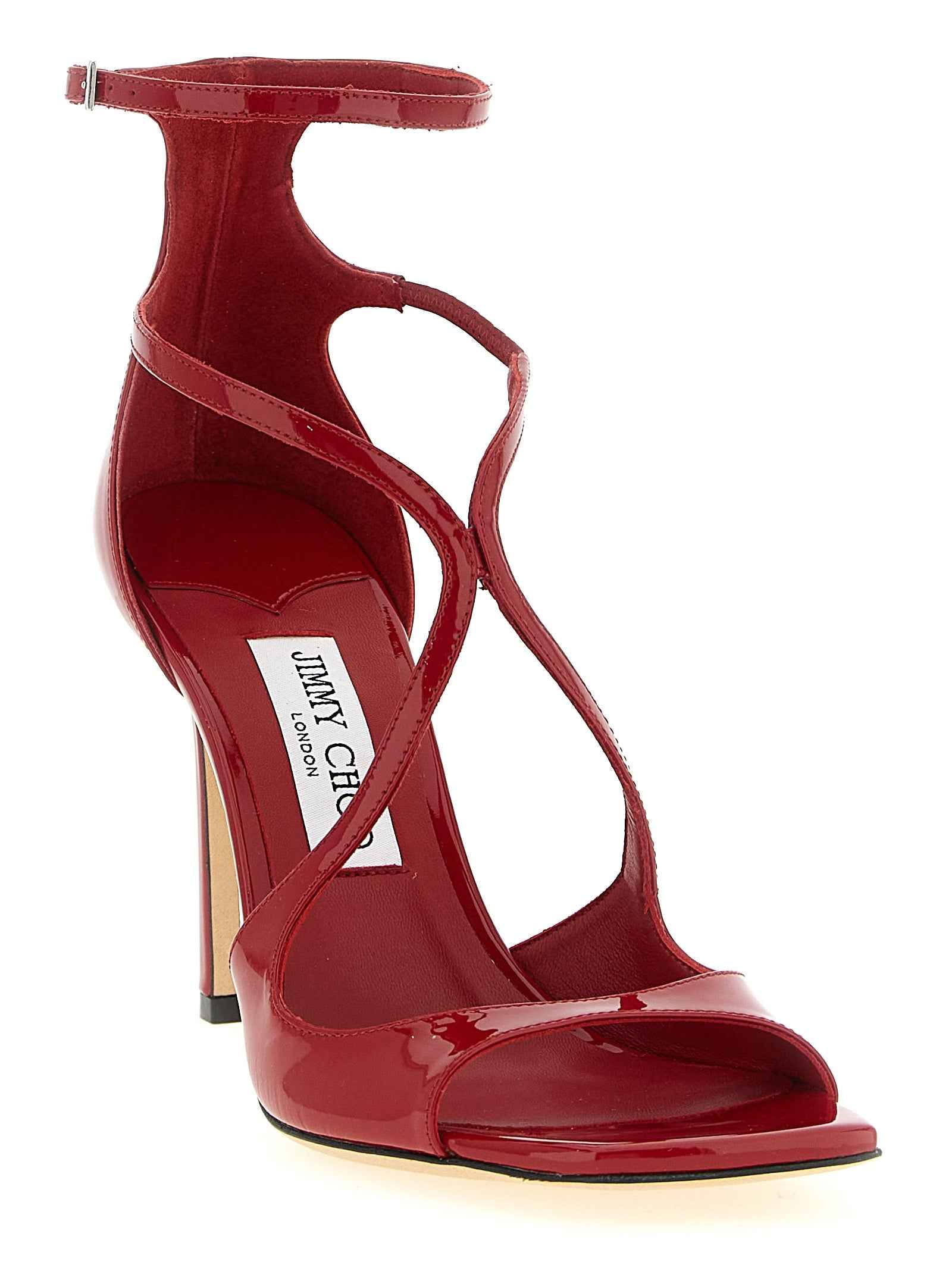 Jimmy Choo Multicolor Leather Stiletto Heel Sandals
