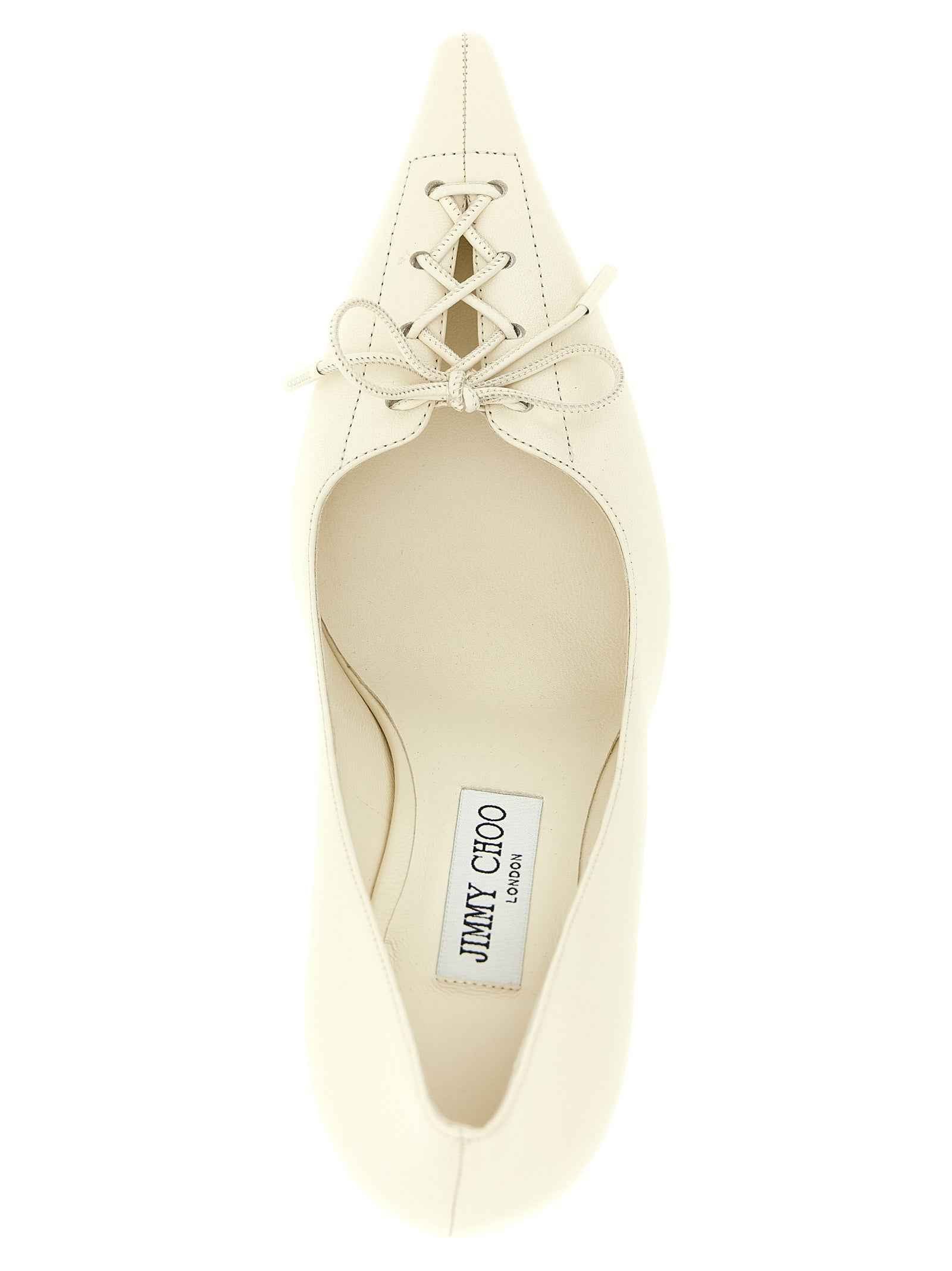 Jimmy Choo White Leather High Heel Pumps