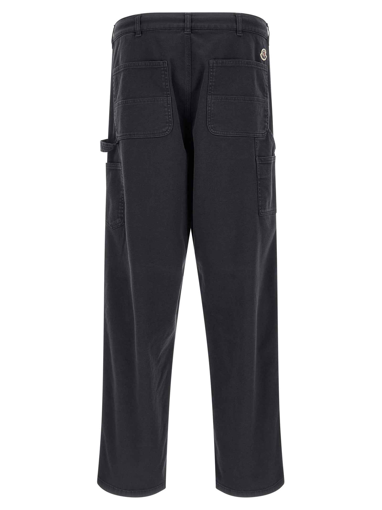 Moncler Blue Cotton Cargo Pants
