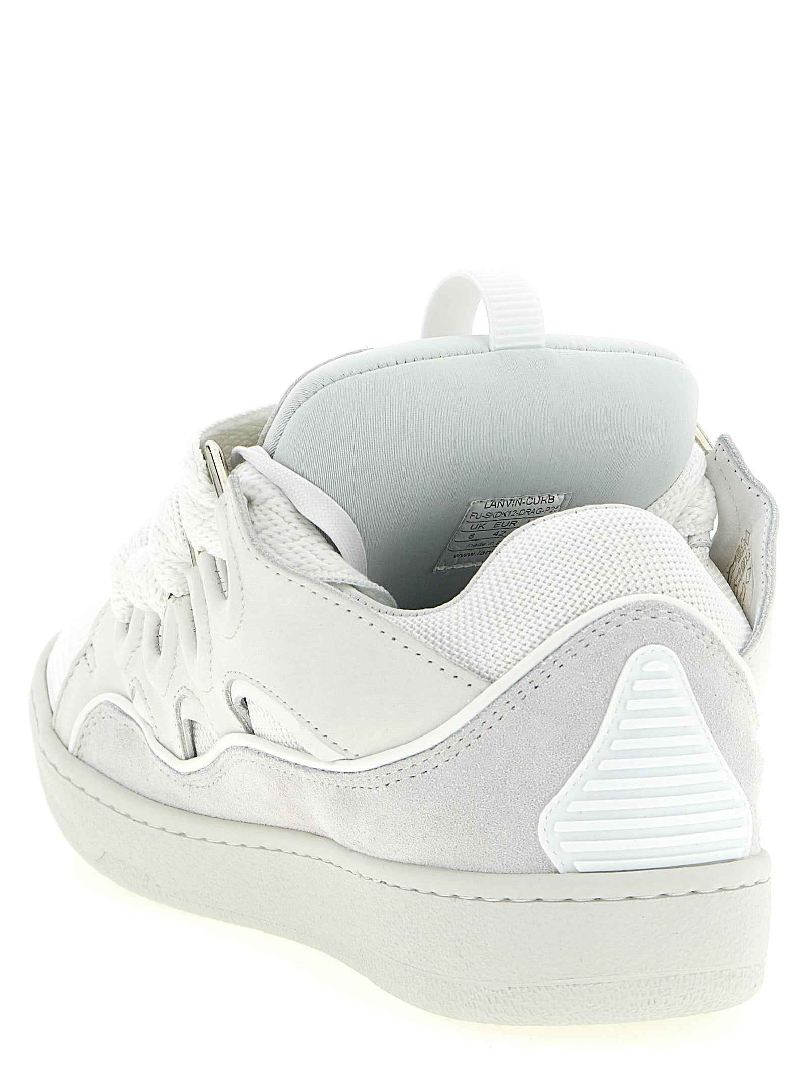 Lanvin White Calfskin Chunky Sneakers