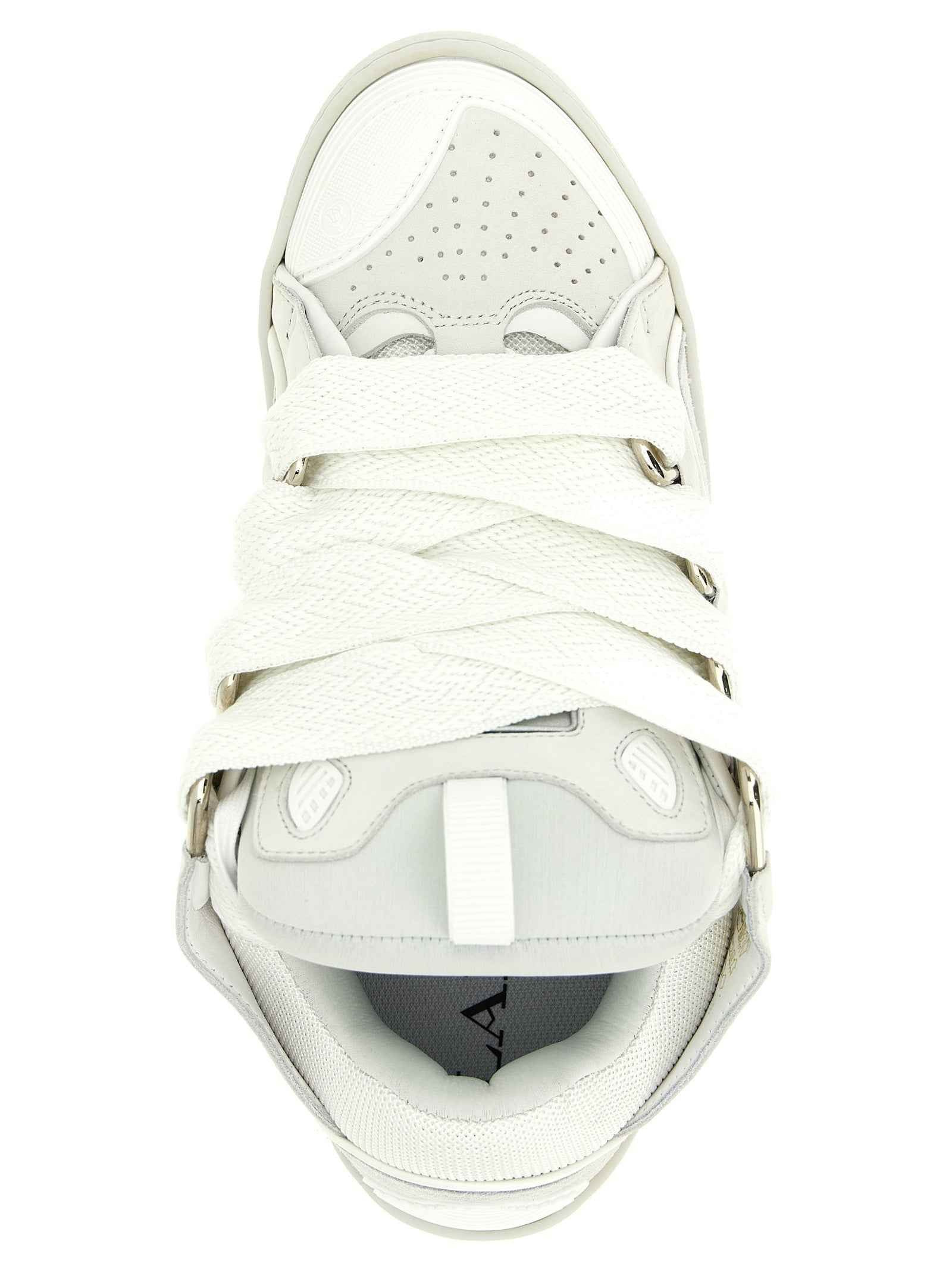 Lanvin White Calfskin Chunky Sneakers