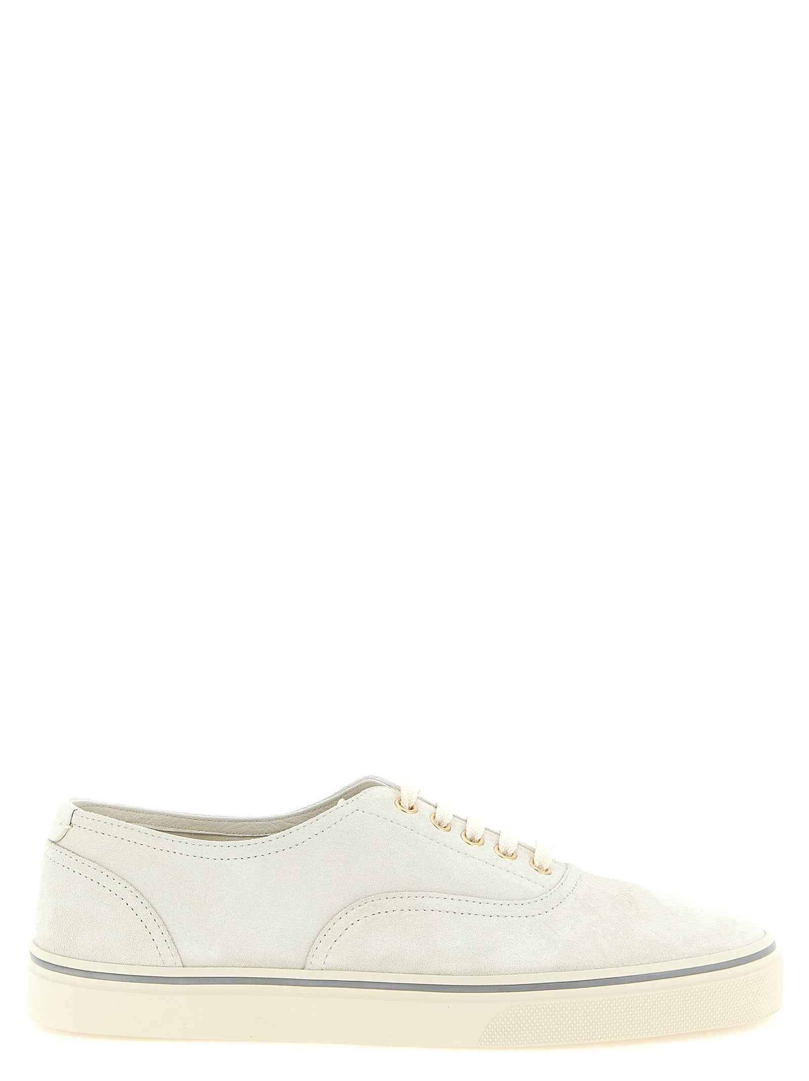 Brunello Cucinelli Beige Calfskin Low Top Sneakers