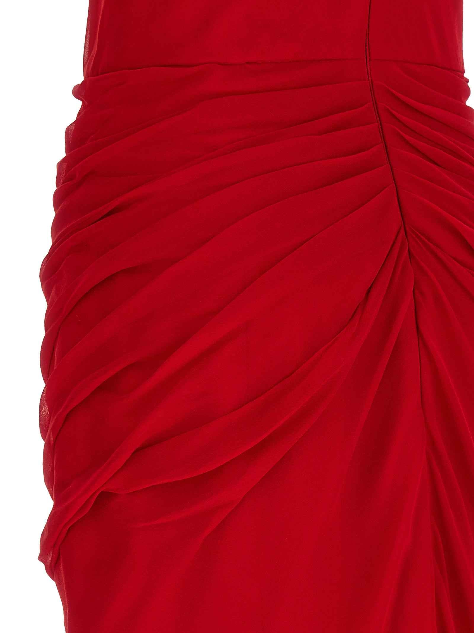 Carolina Herrera Multicolor Silk Midi Dress