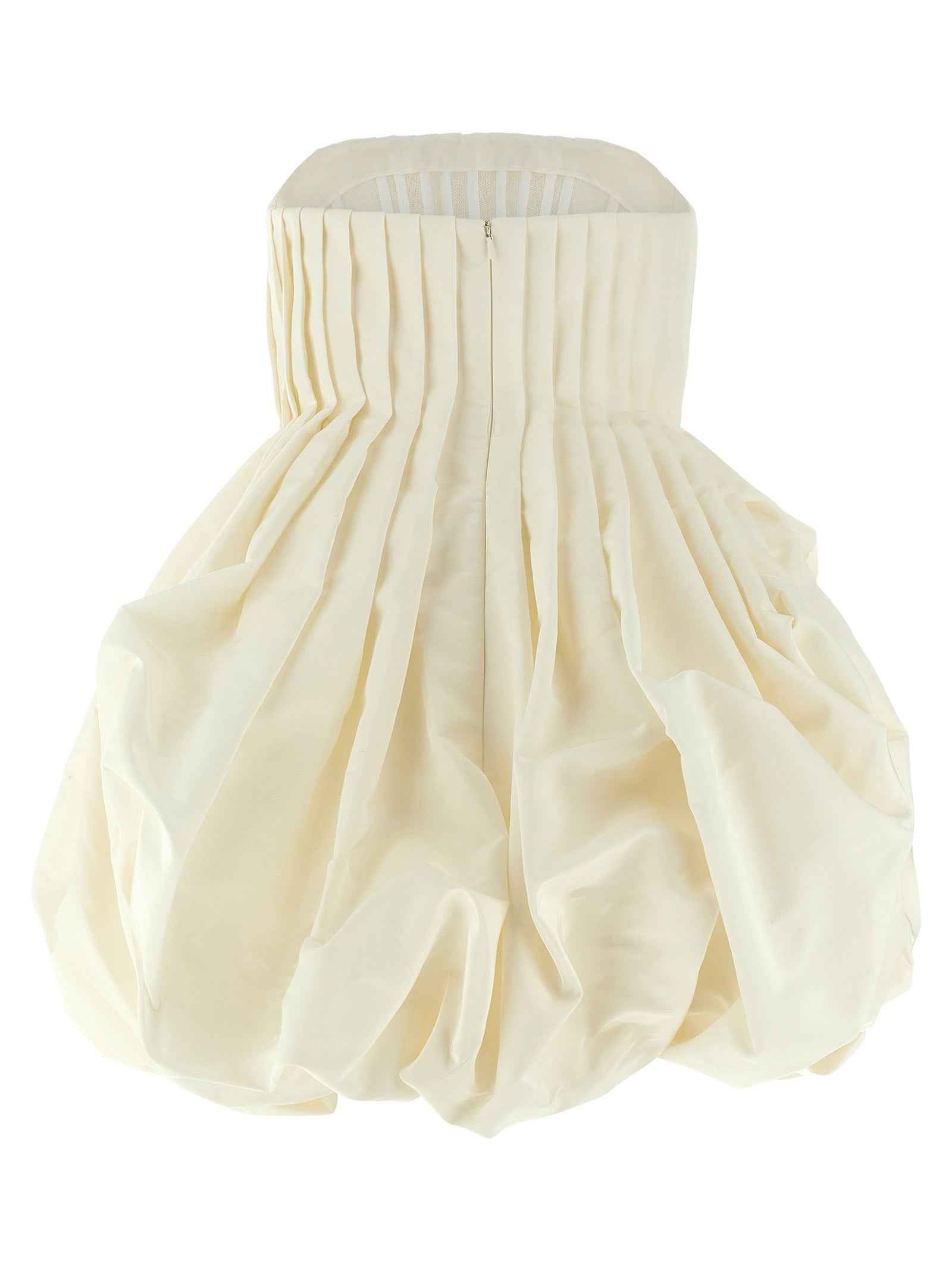 Carolina Herrera White Silk Short Dress