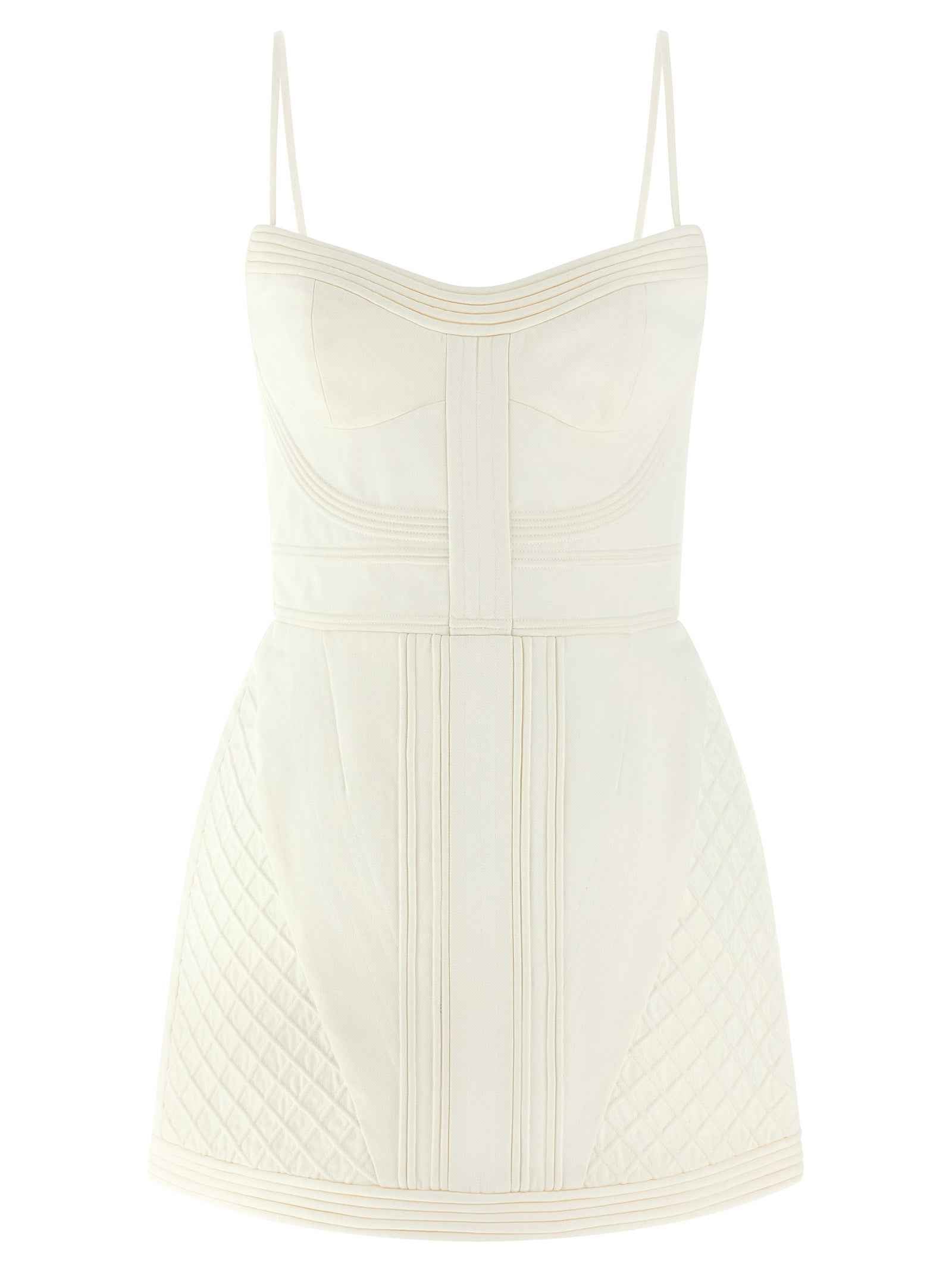 Zimmermann White Cotton Short Dress