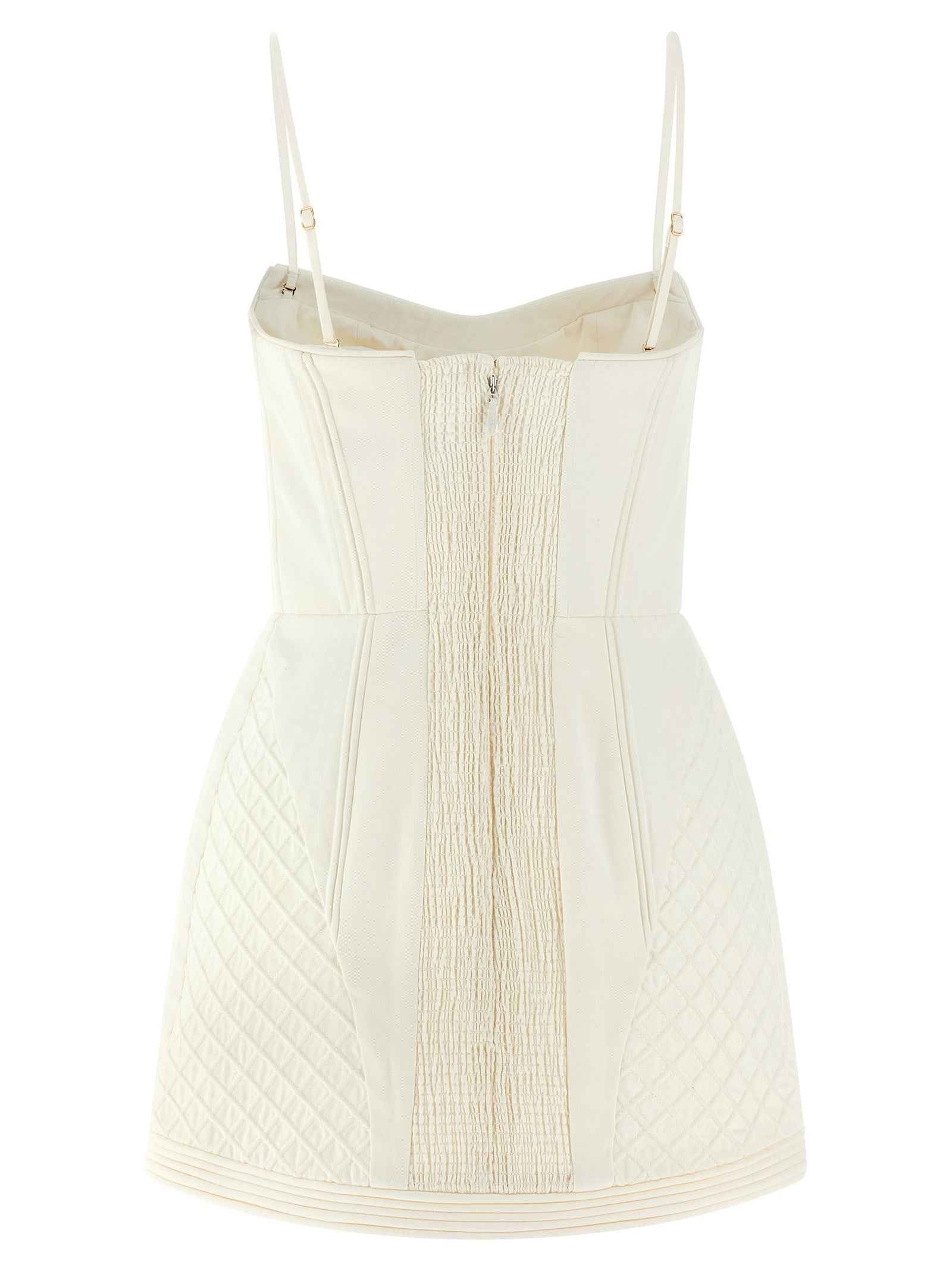 Zimmermann White Cotton Short Dress