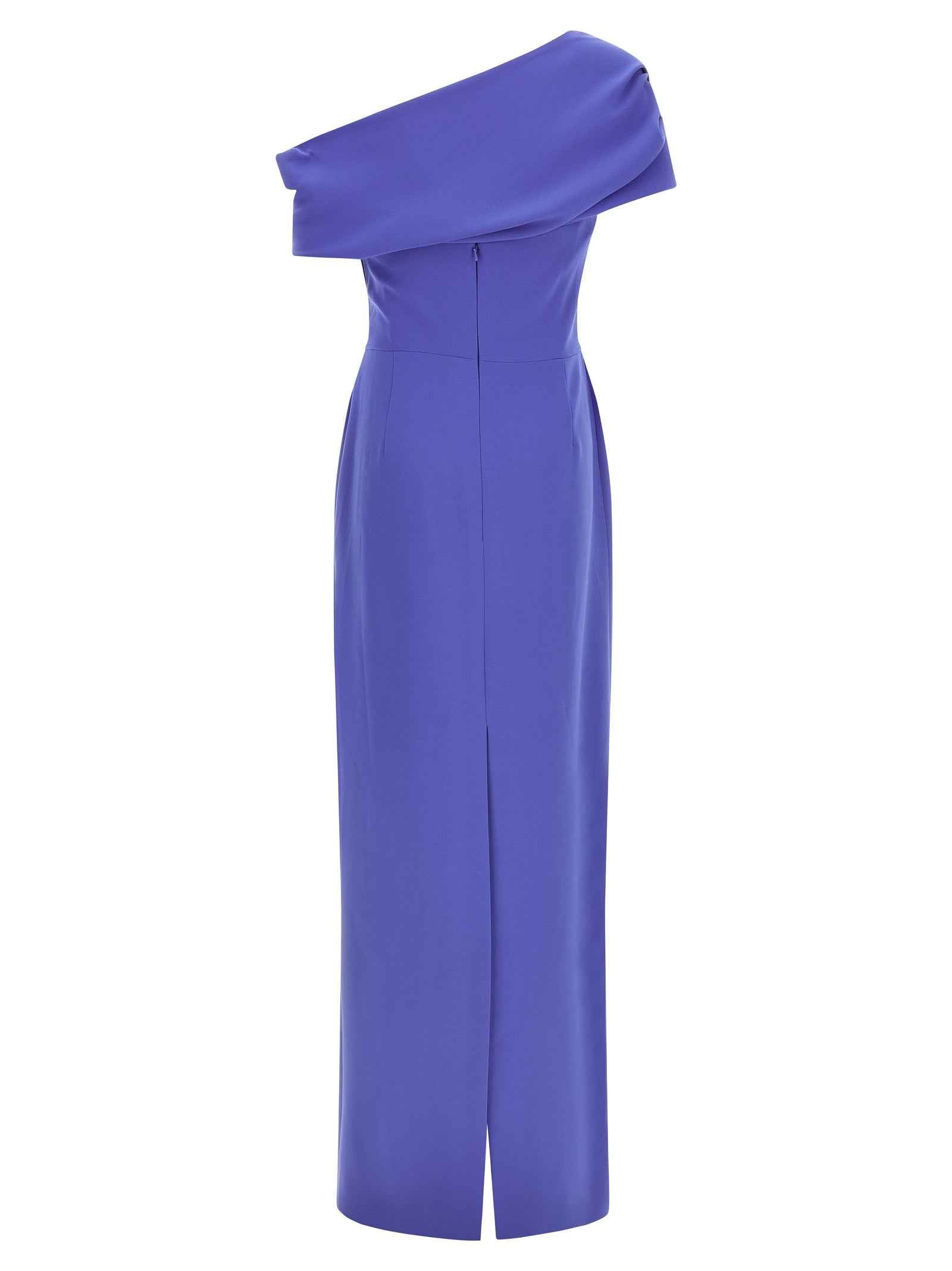 Carolina Herrera Blue Polyester Long Dress