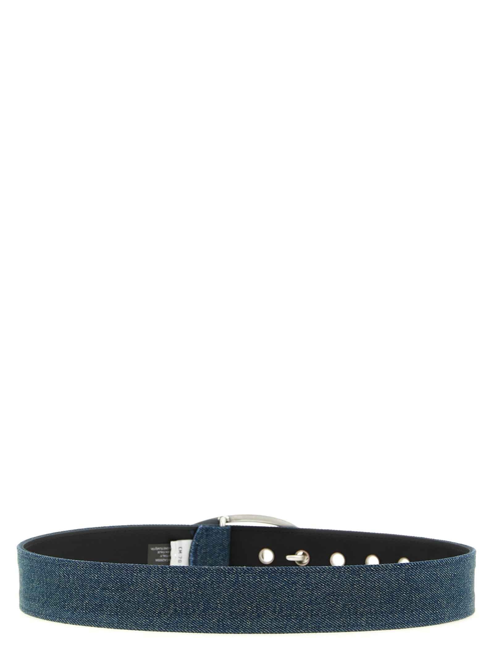 Diesel Blue Cotton Regular Belt