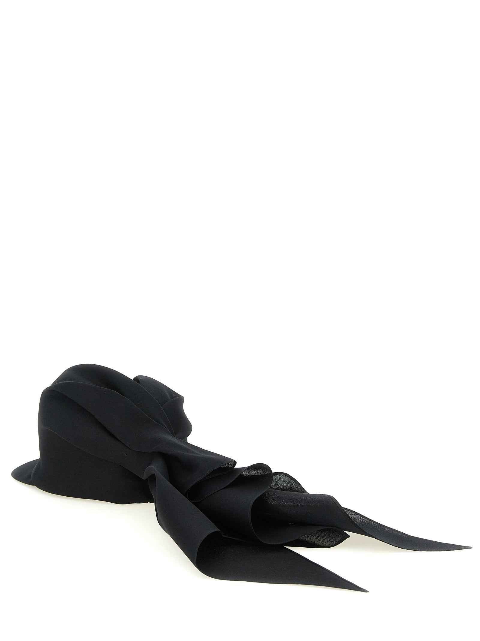 Balenciaga Black Silk Cap (Baseball Hat)