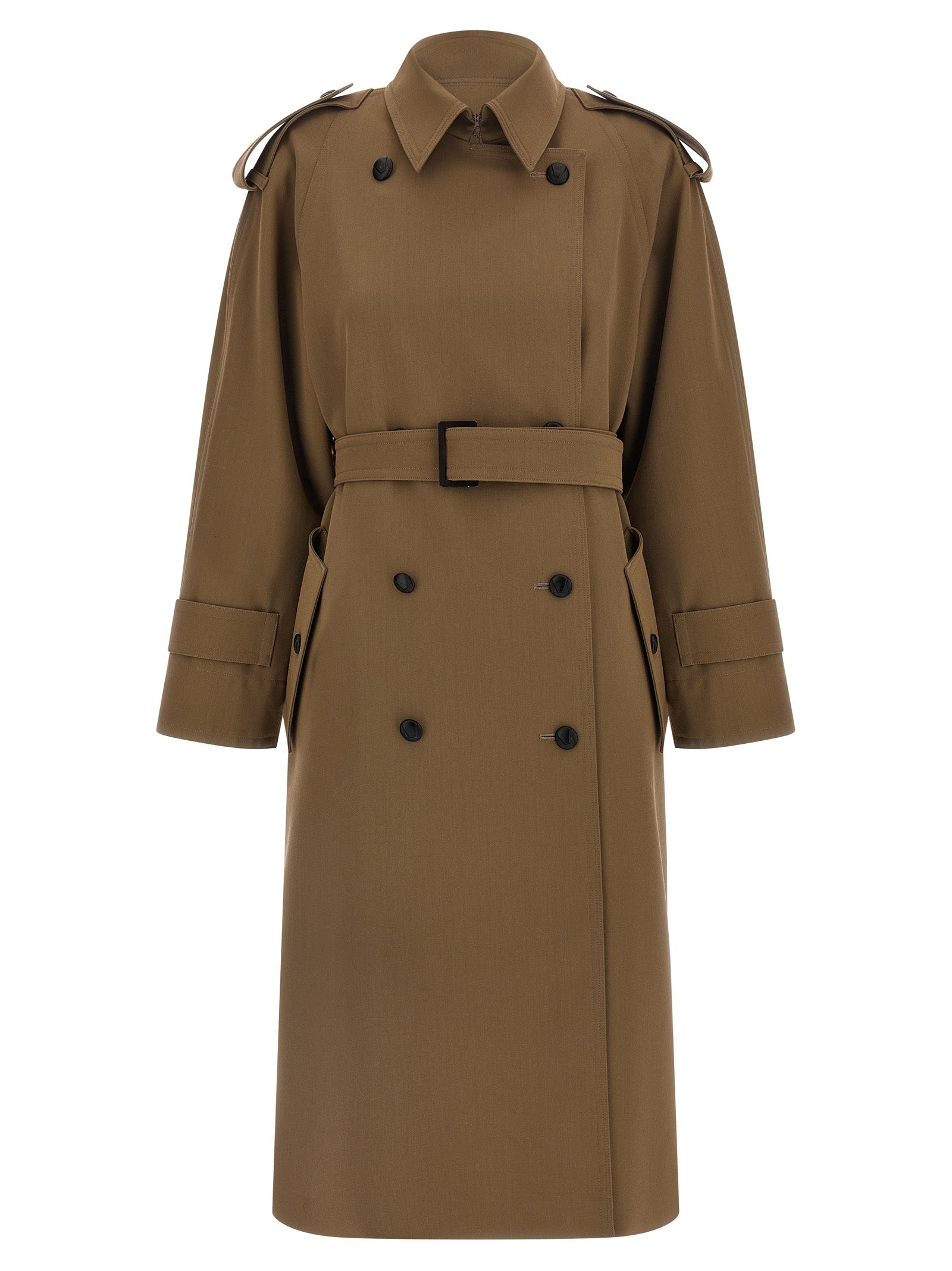 Max Mara Brown Virgin Wool Coat